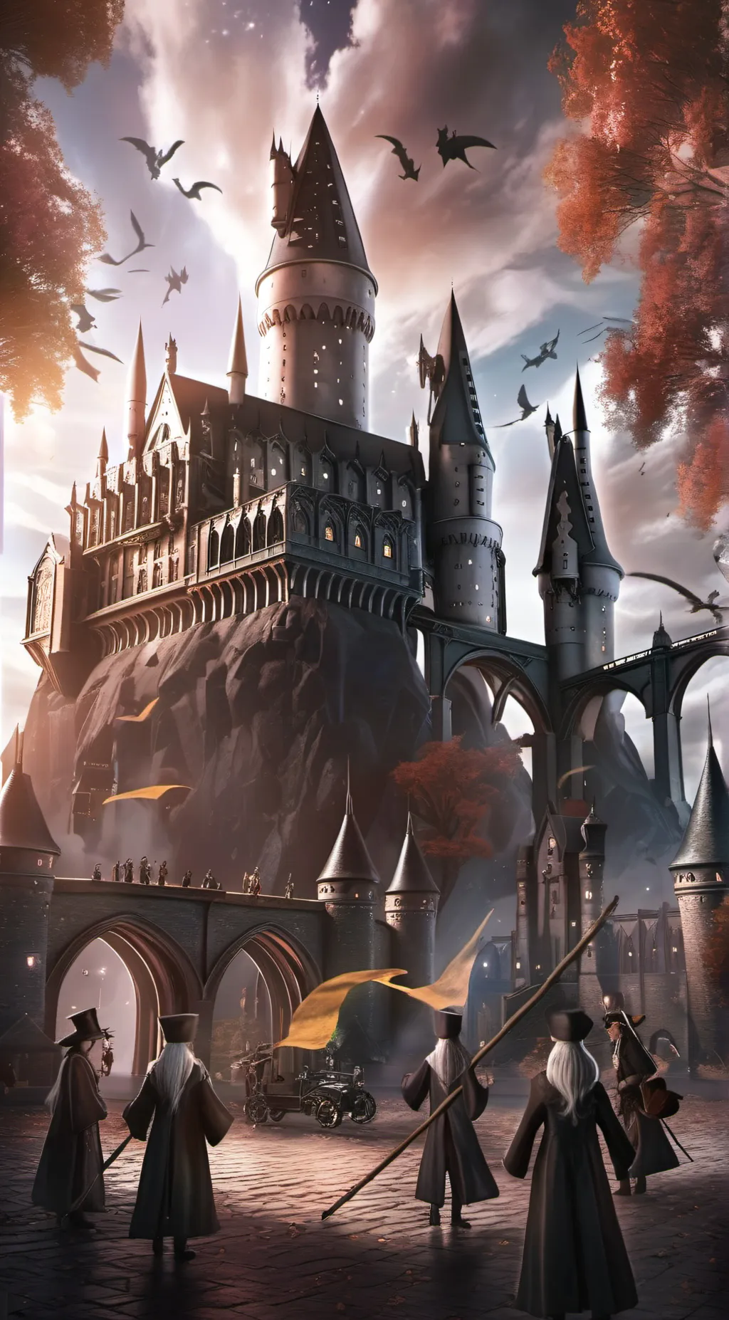 ai character: Hogwarts  background