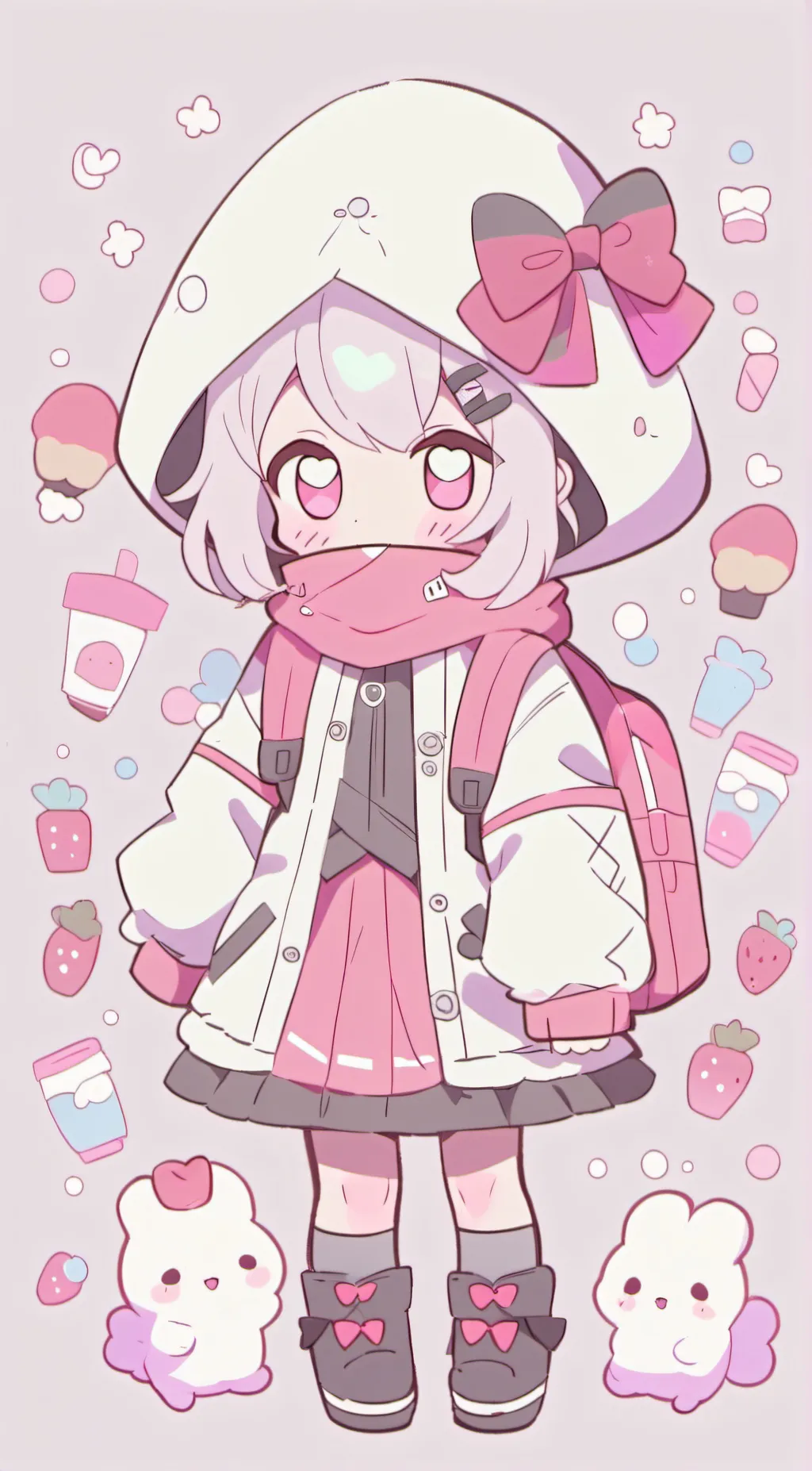 ai character: Milkshake background