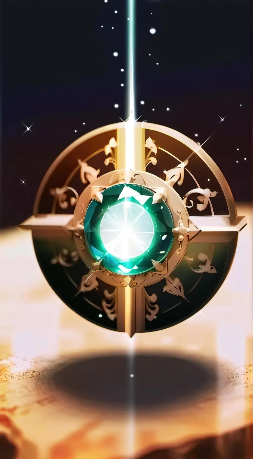 ai character: Chronopsy amulet background