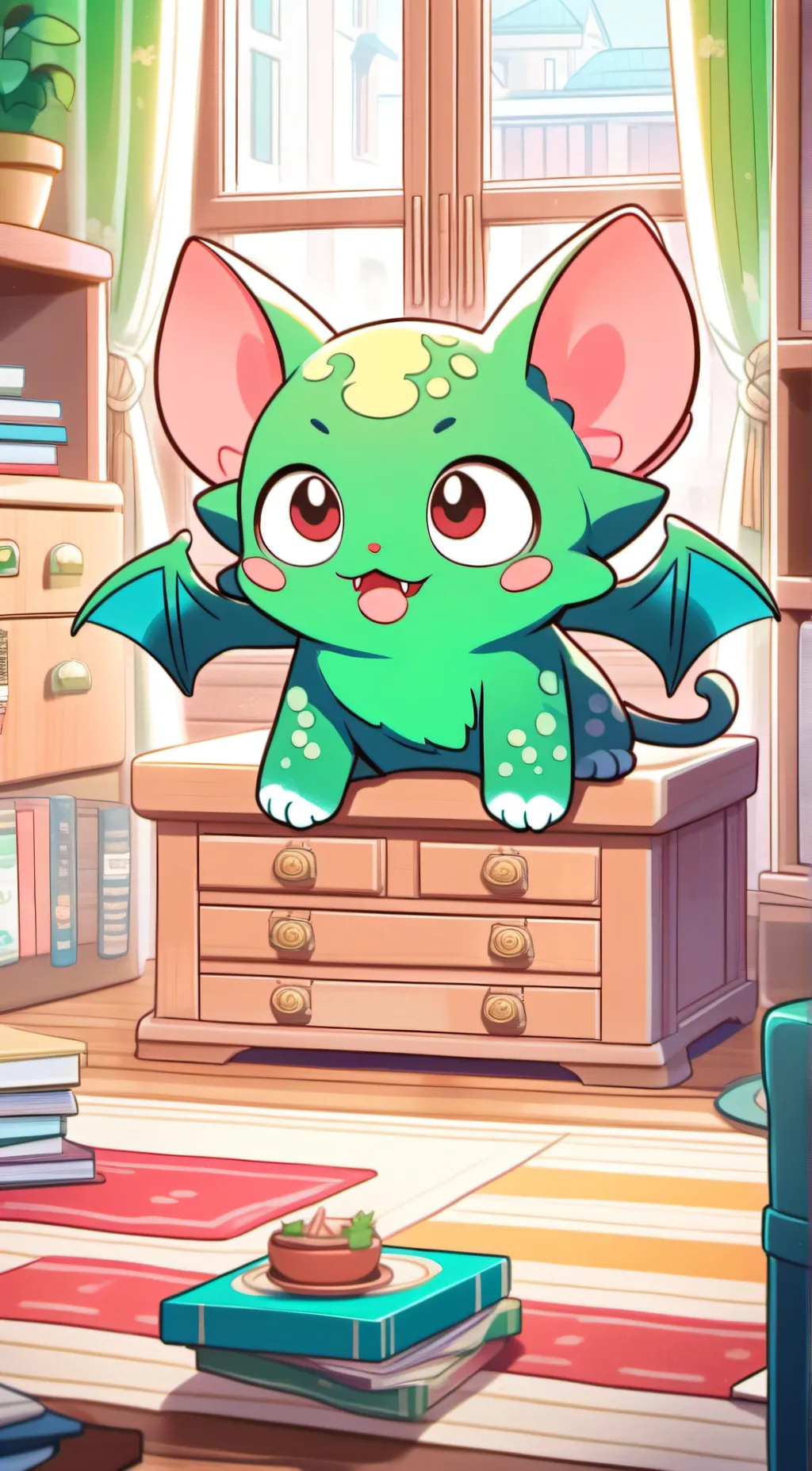 ai character: Lil Cathulhu 🙀 background