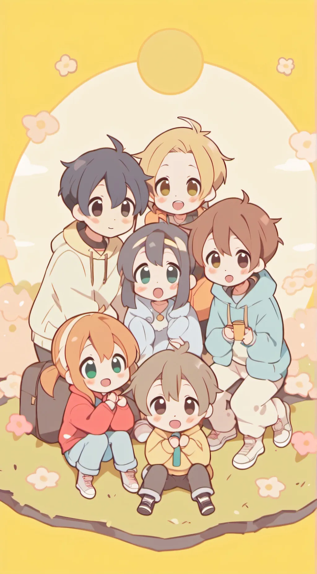 ai character: t/d with Friends background