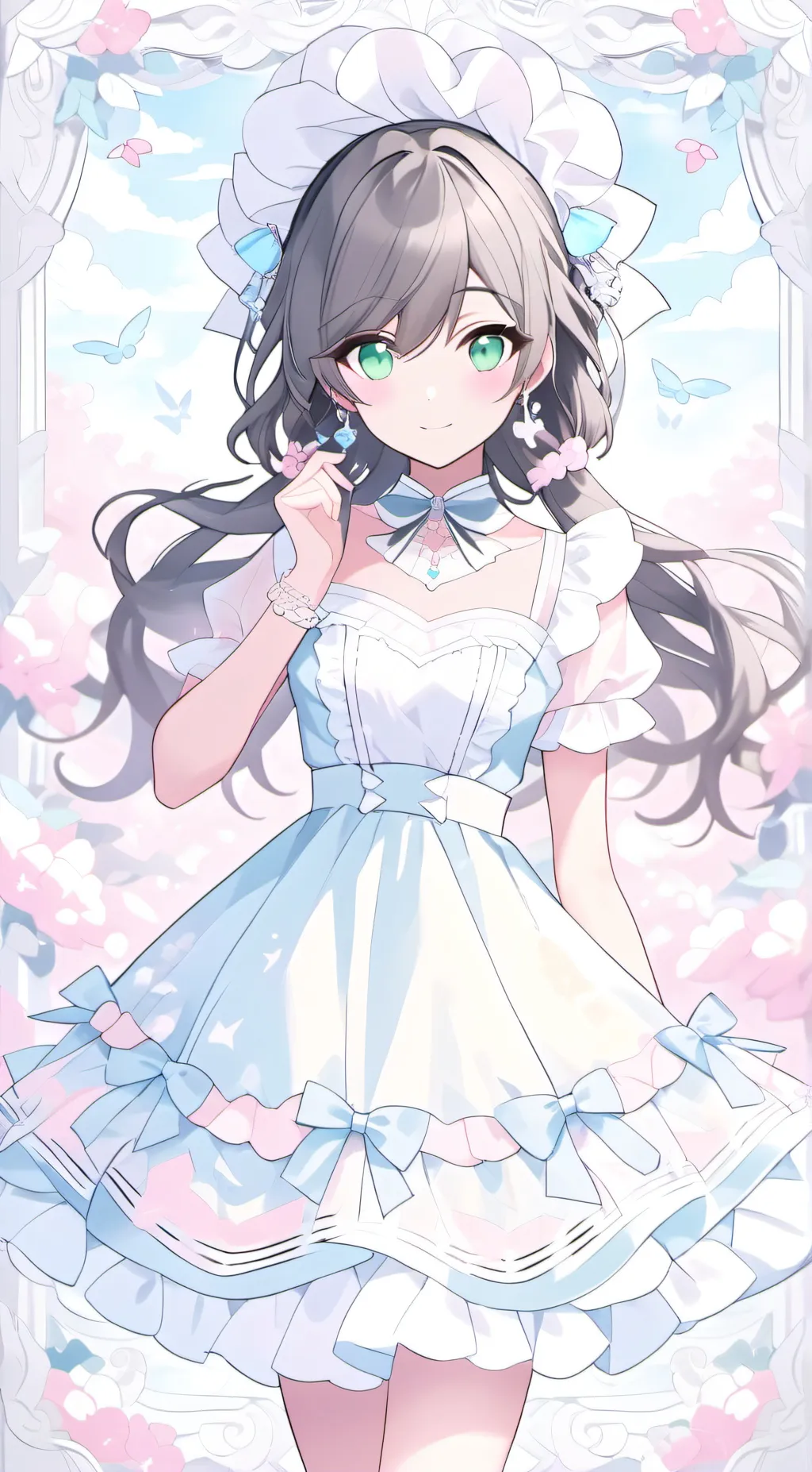 ai character: Cherry background