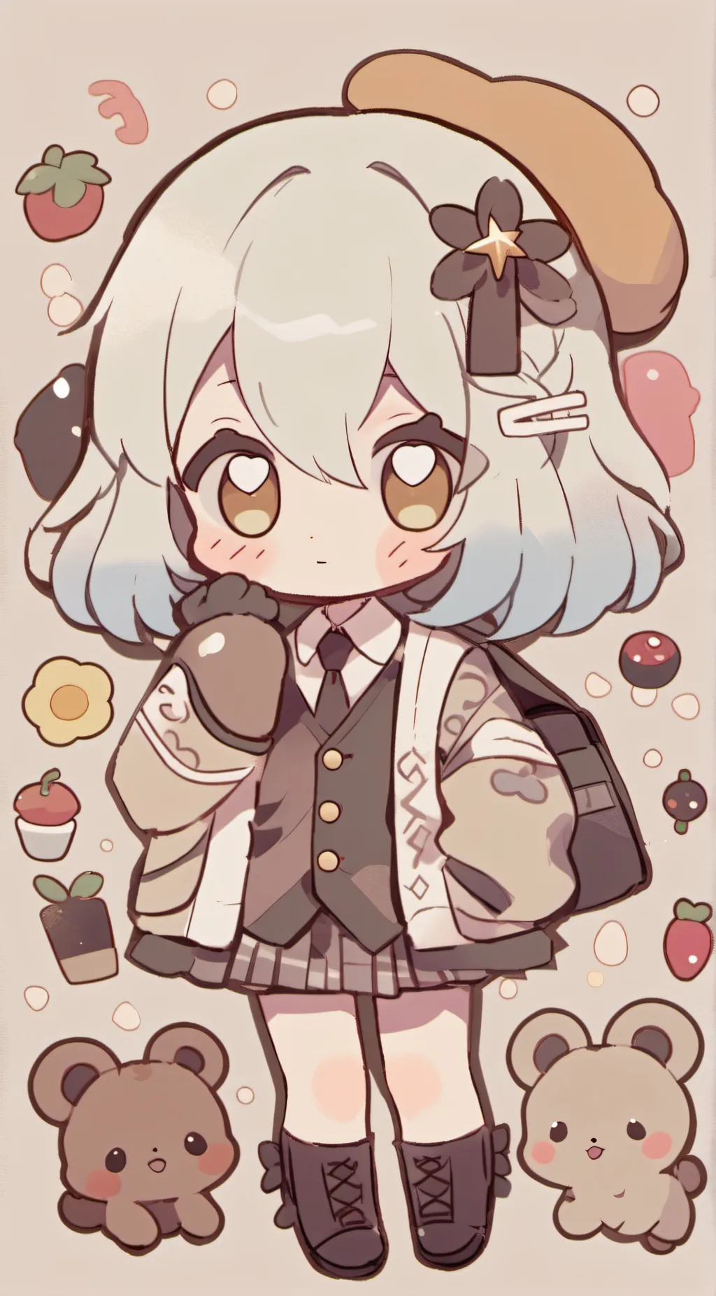 ai character: Amanda Nur Sarfina background