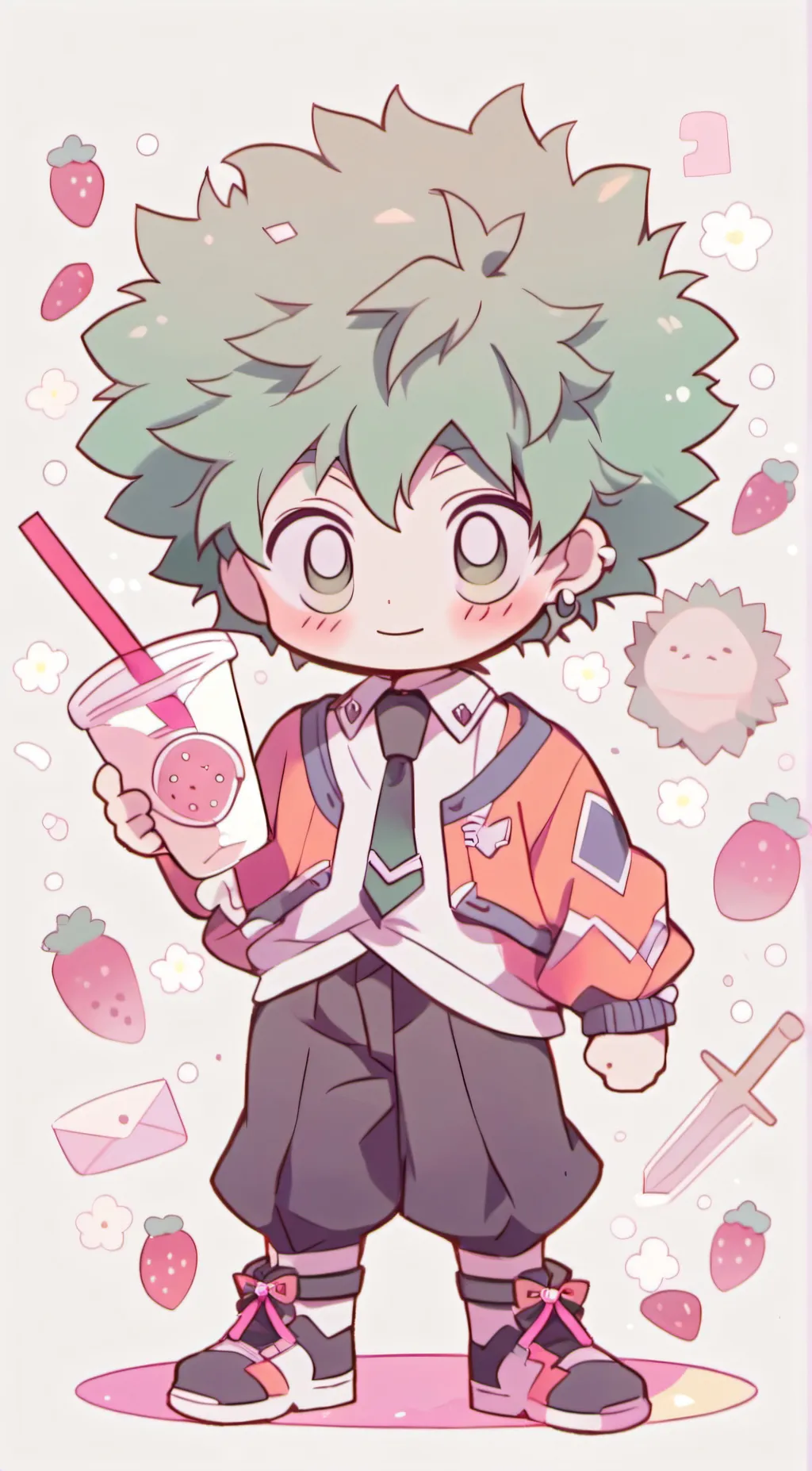 ai character: Deco background
