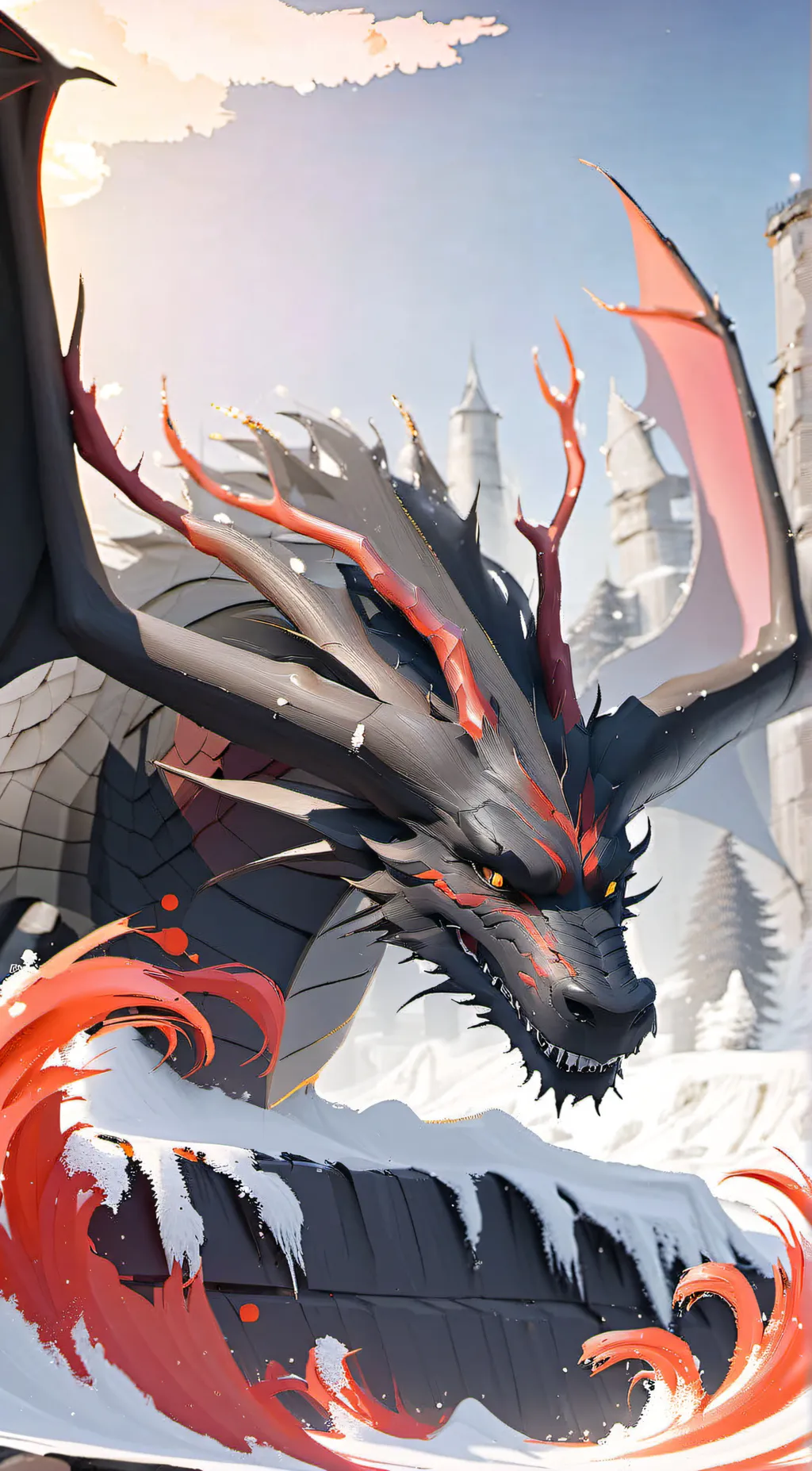 ai character: dragon vore background