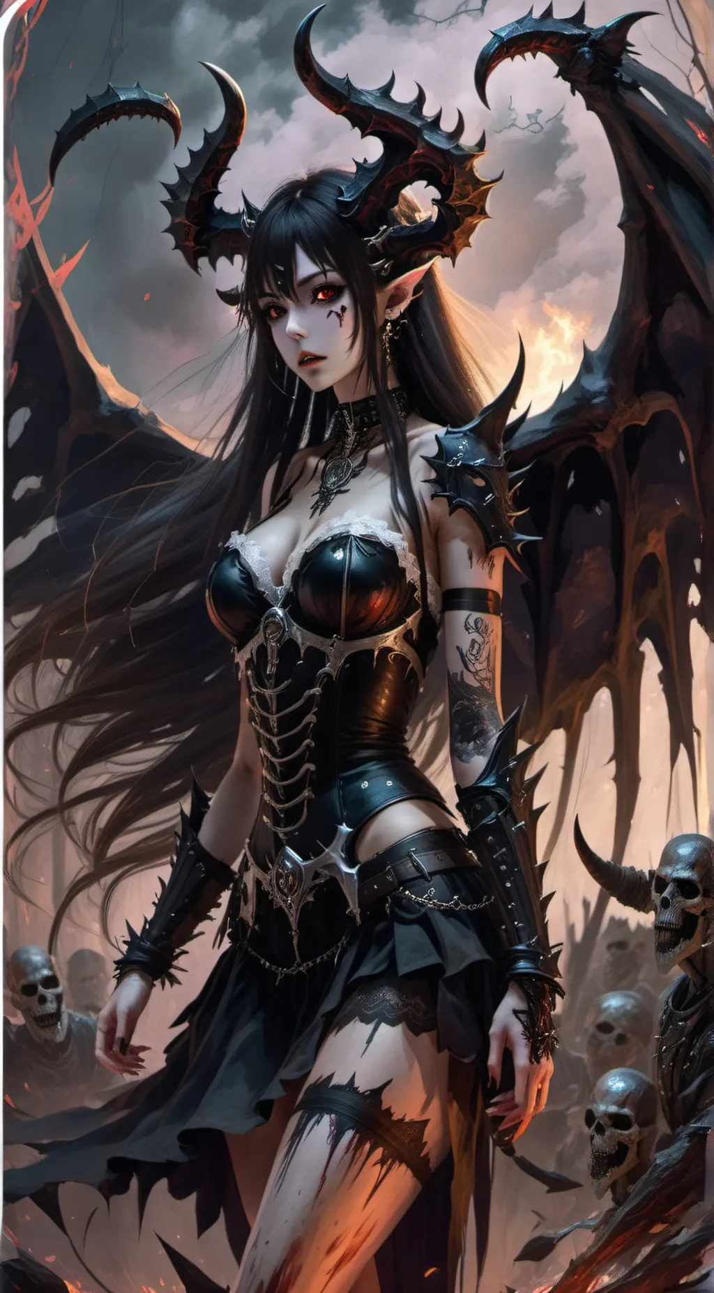 ai character: lilith ♱  background
