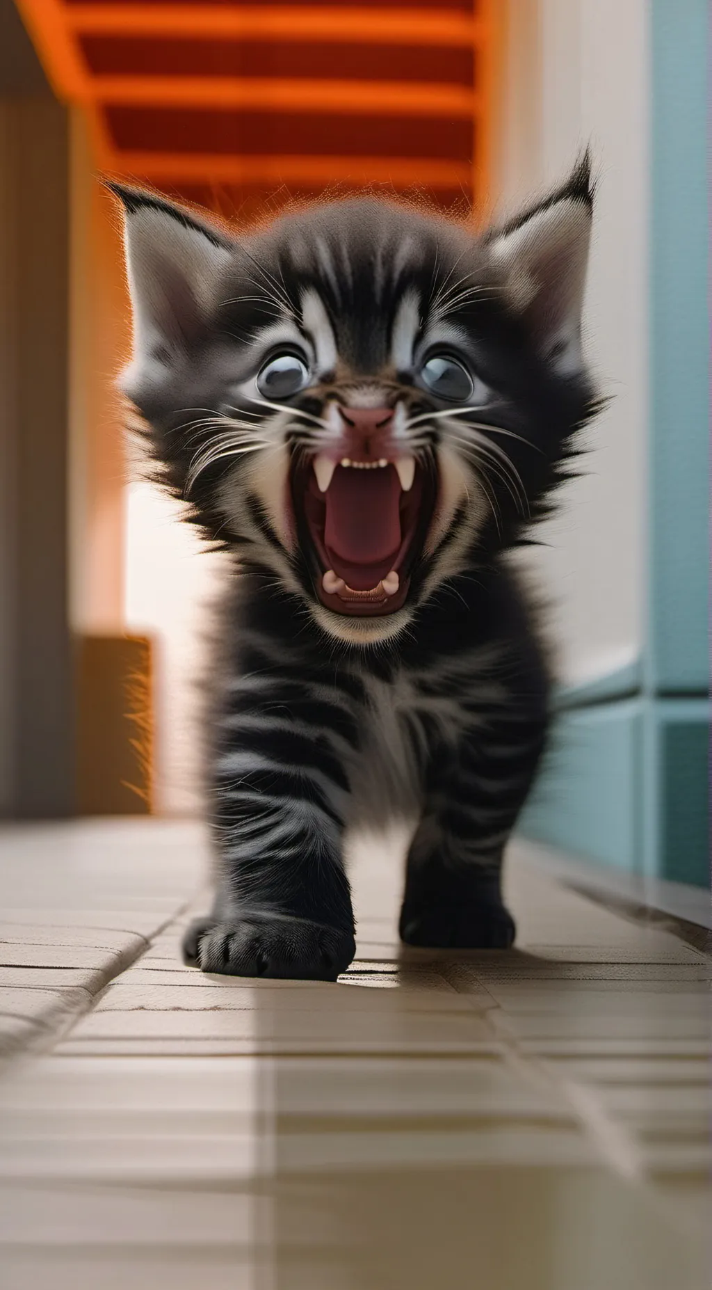 ai character: Angry kitten background