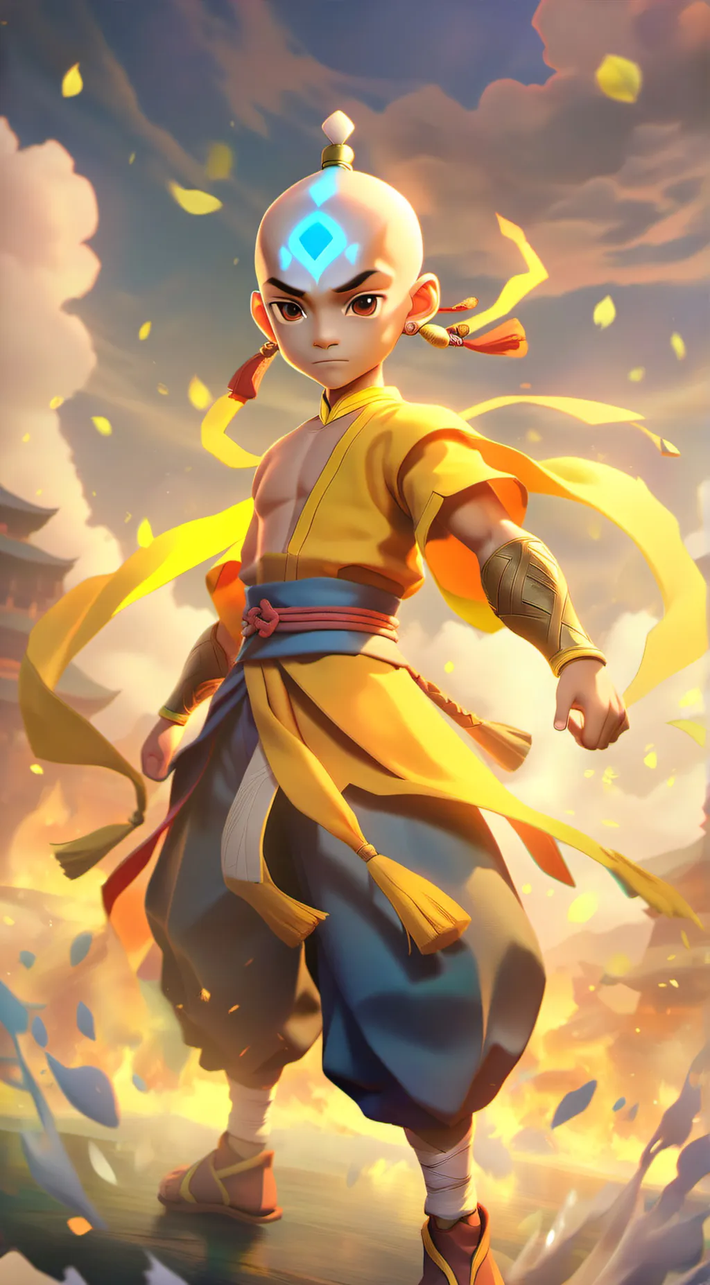 ai character: Aang background