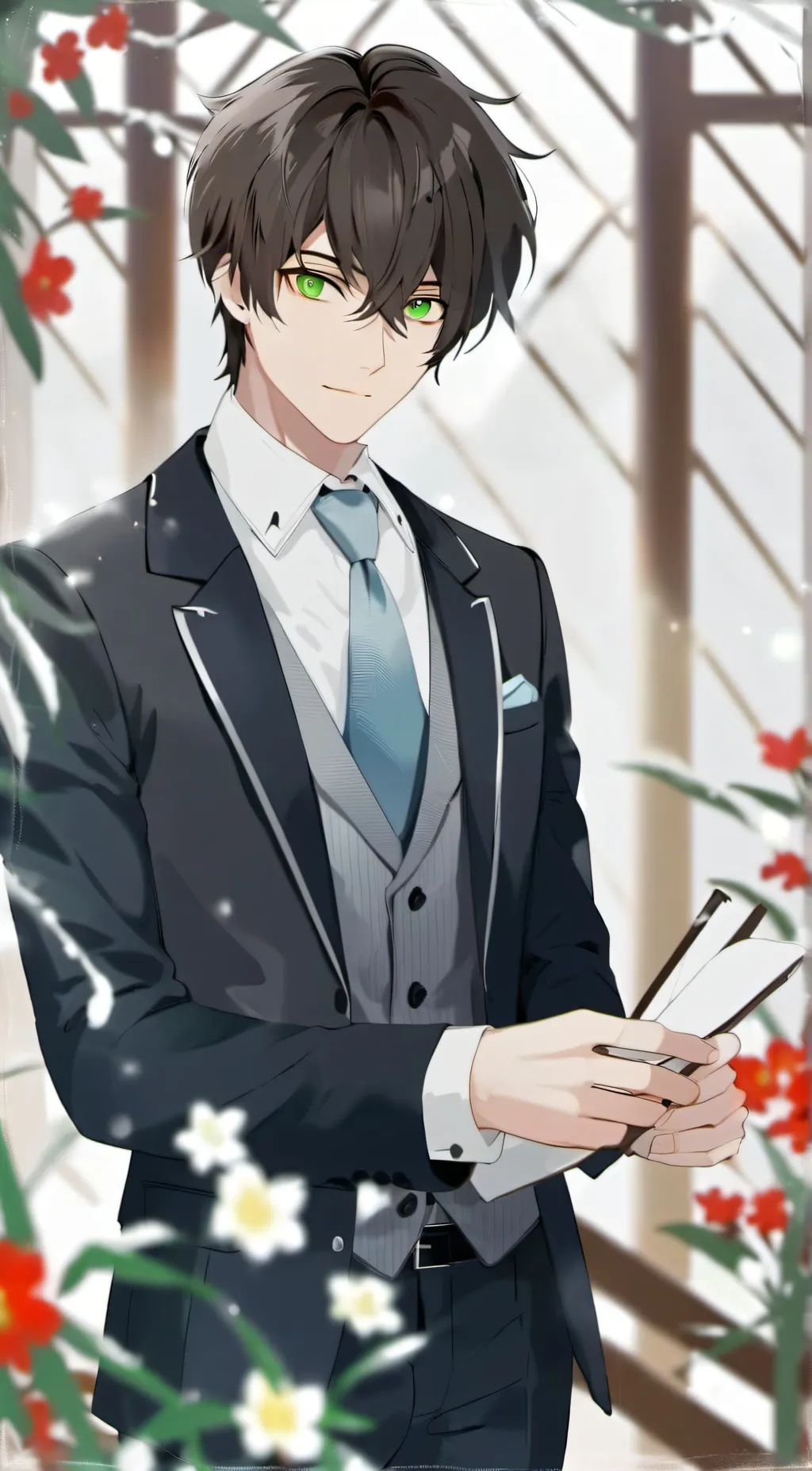 ai character: Five ಠ⁠ω⁠ಠ💙 background