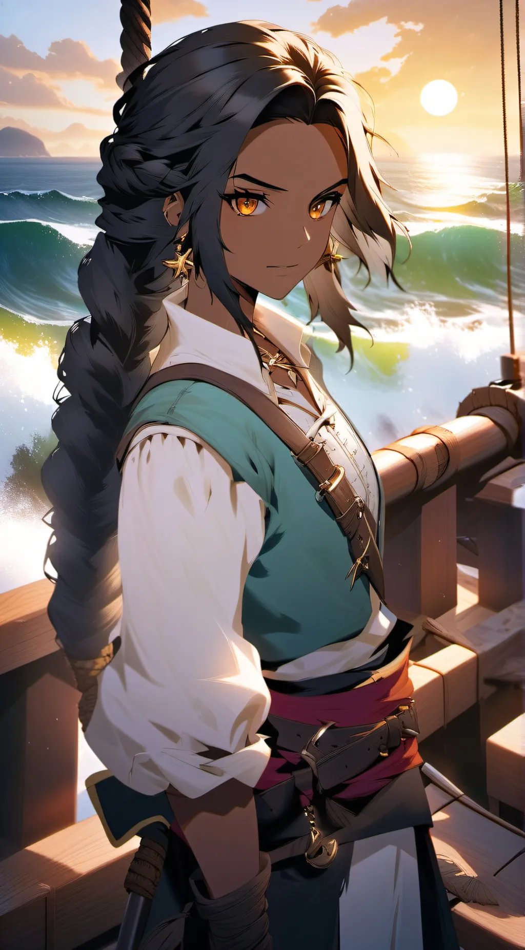 ai character: Aria feathermen background