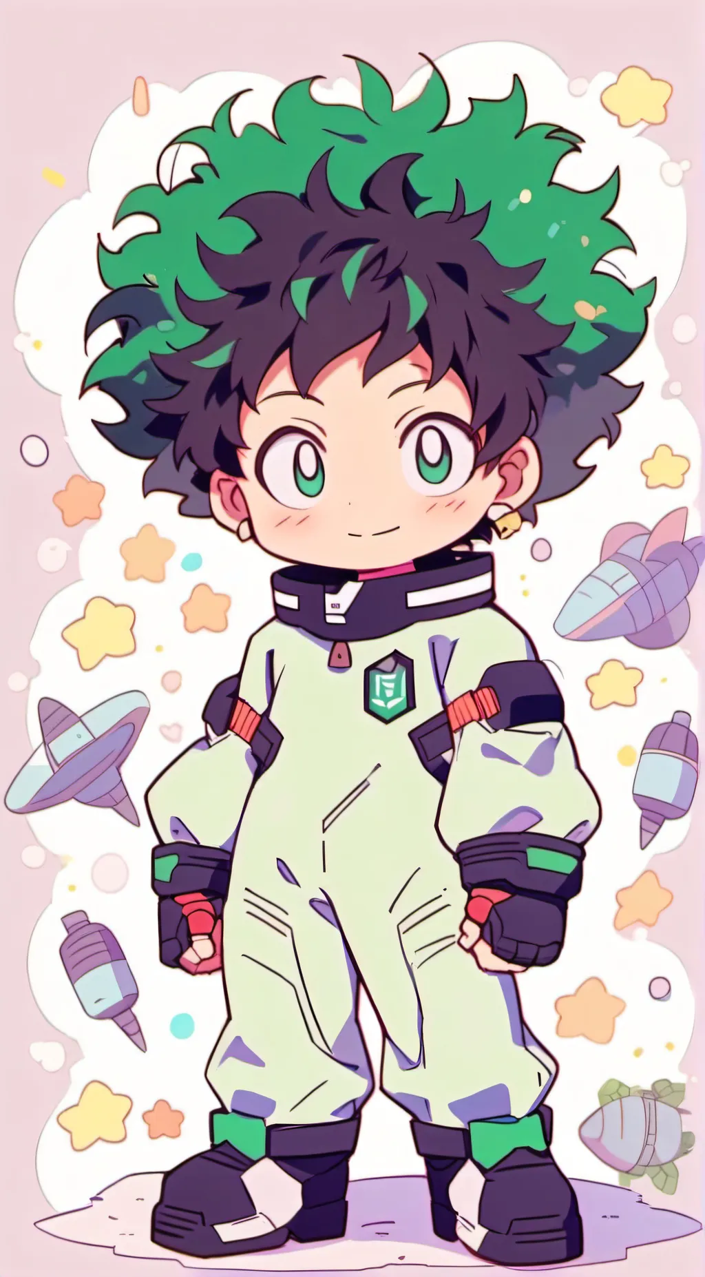ai character: Izuku midoriya  background