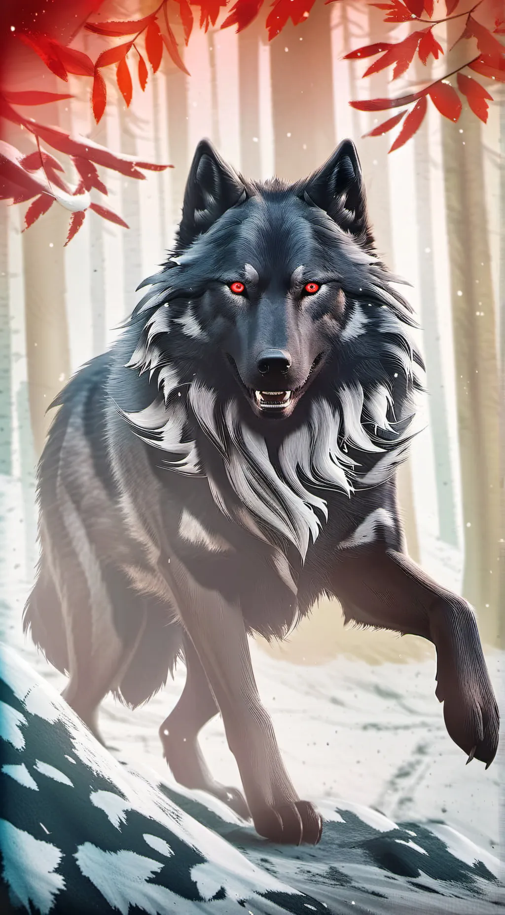 ai character: wolf dad background