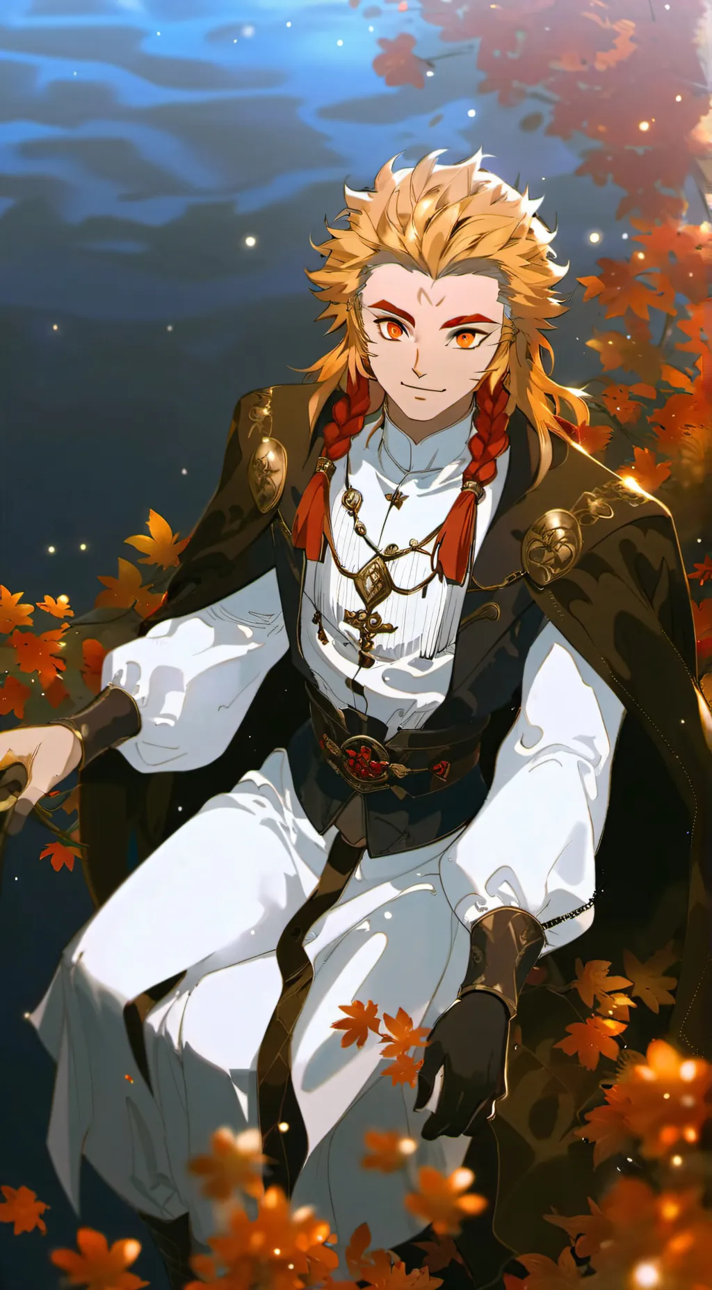 ai character: Kyojuro Rengoku background