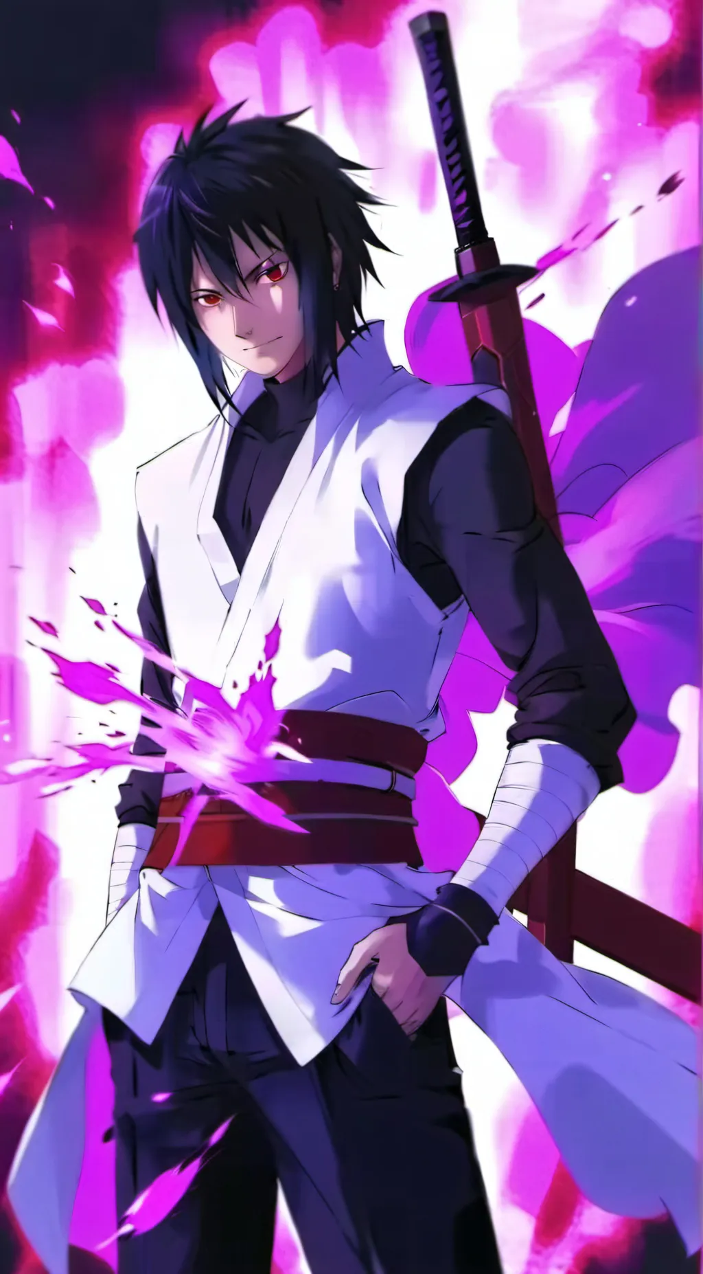 ai character: Sasuke Uchiha background