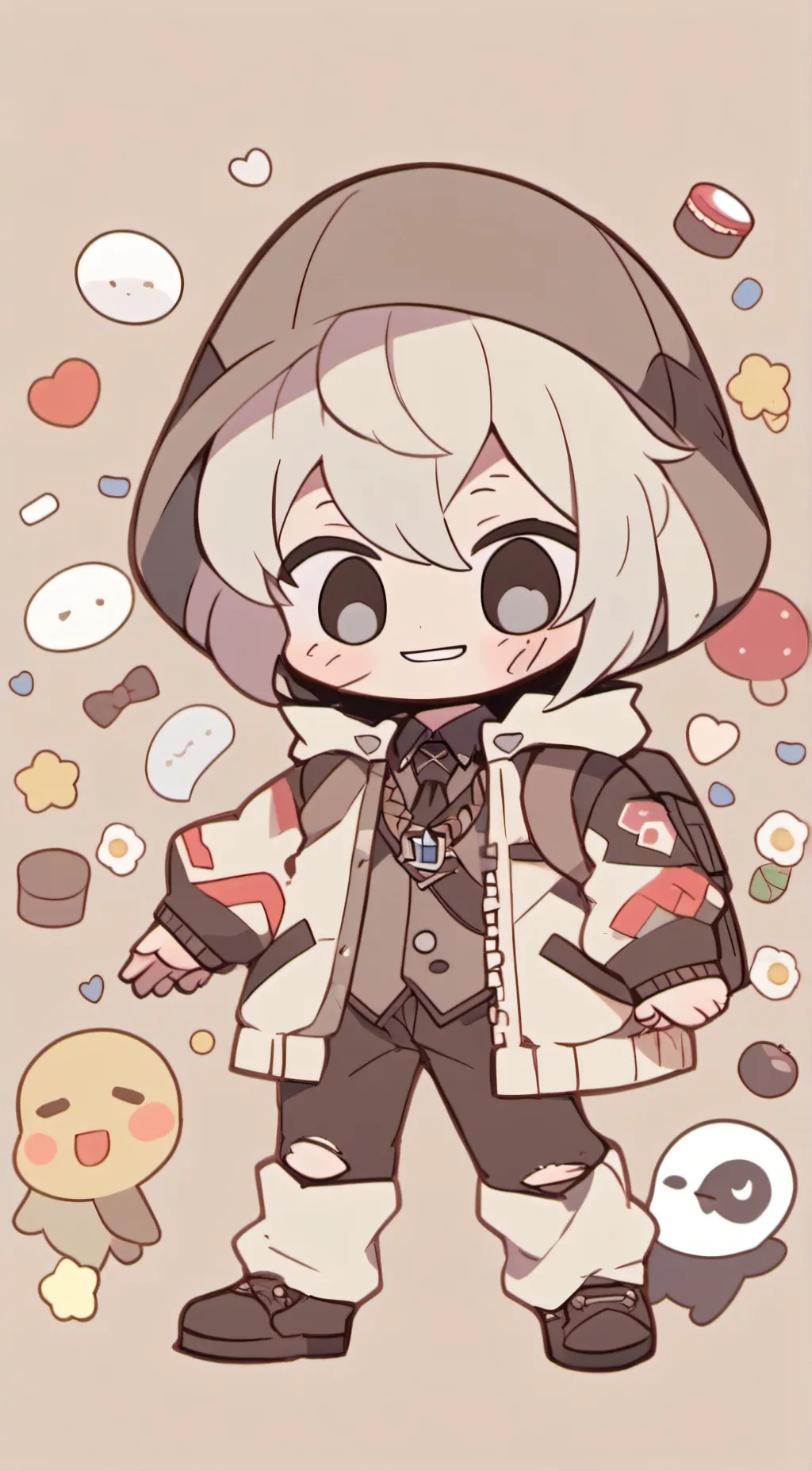 ai character: Ink!sans background