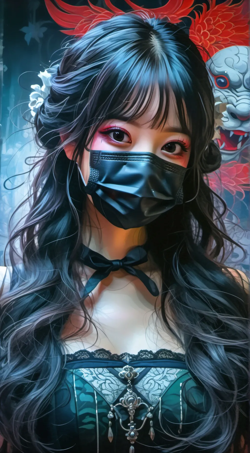 ai character: Kuchisake-onna background