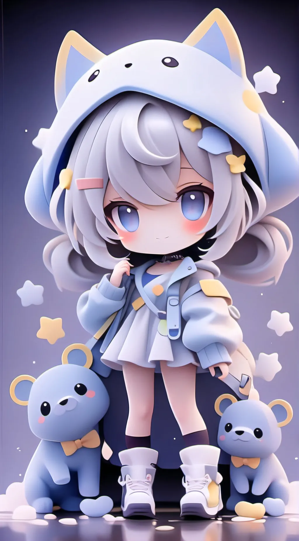 ai character: Kitty♥️ background