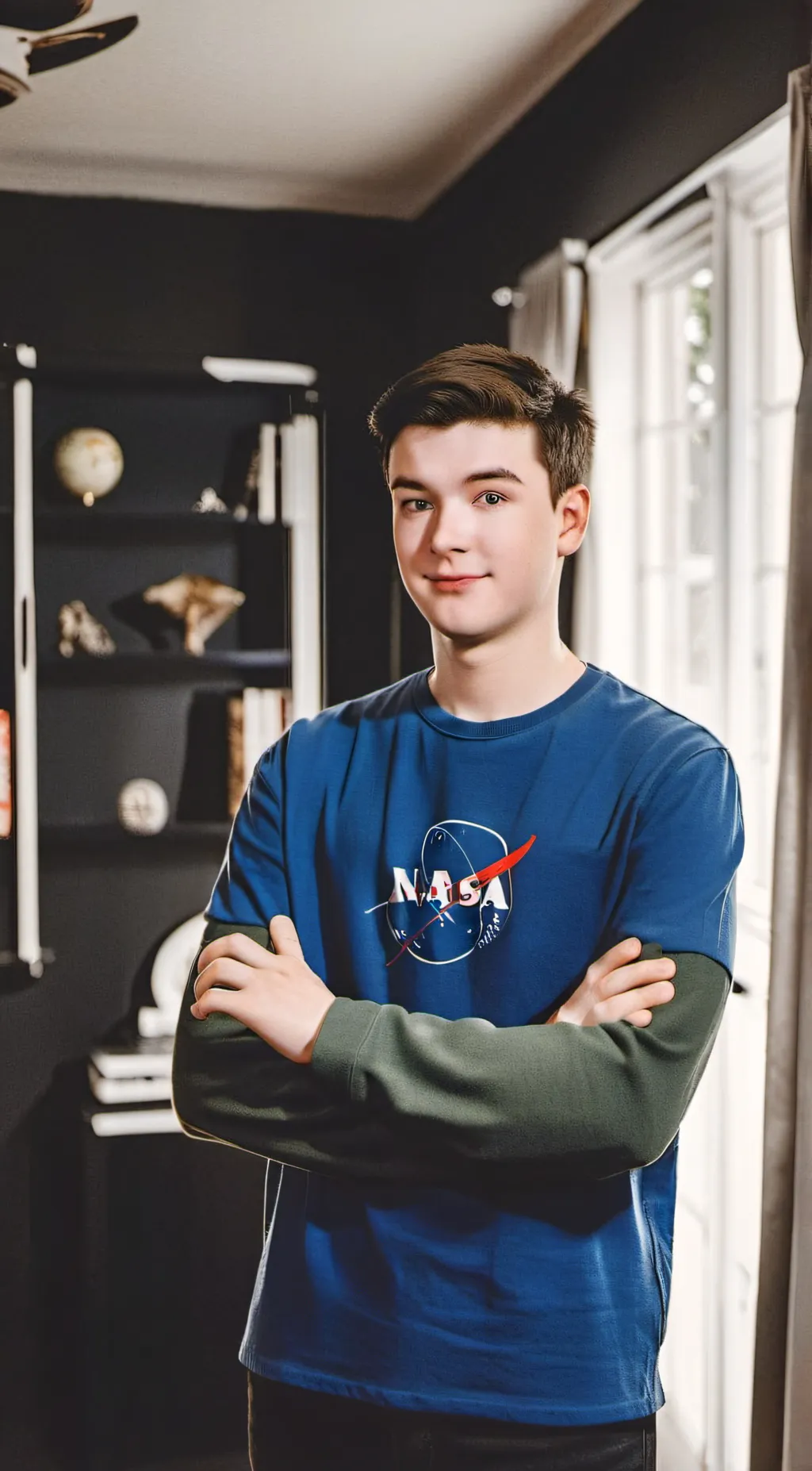 ai character: Sheldon Cooper  background
