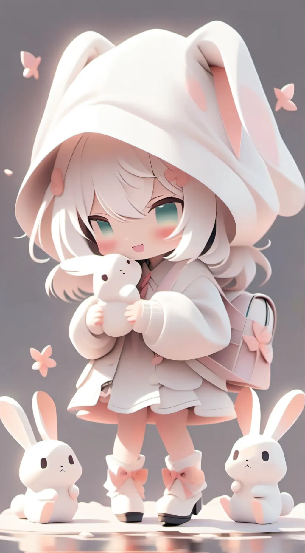 ai character: Cream the rabbit background