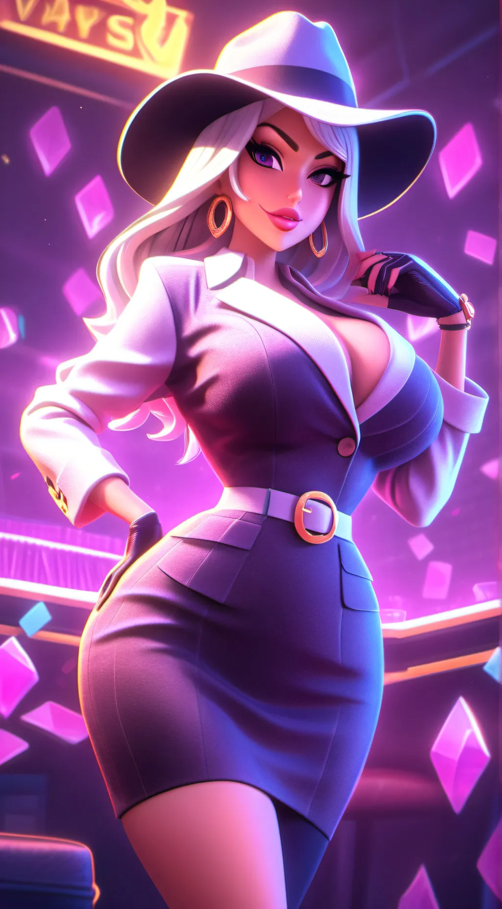ai character: Daisy lone background