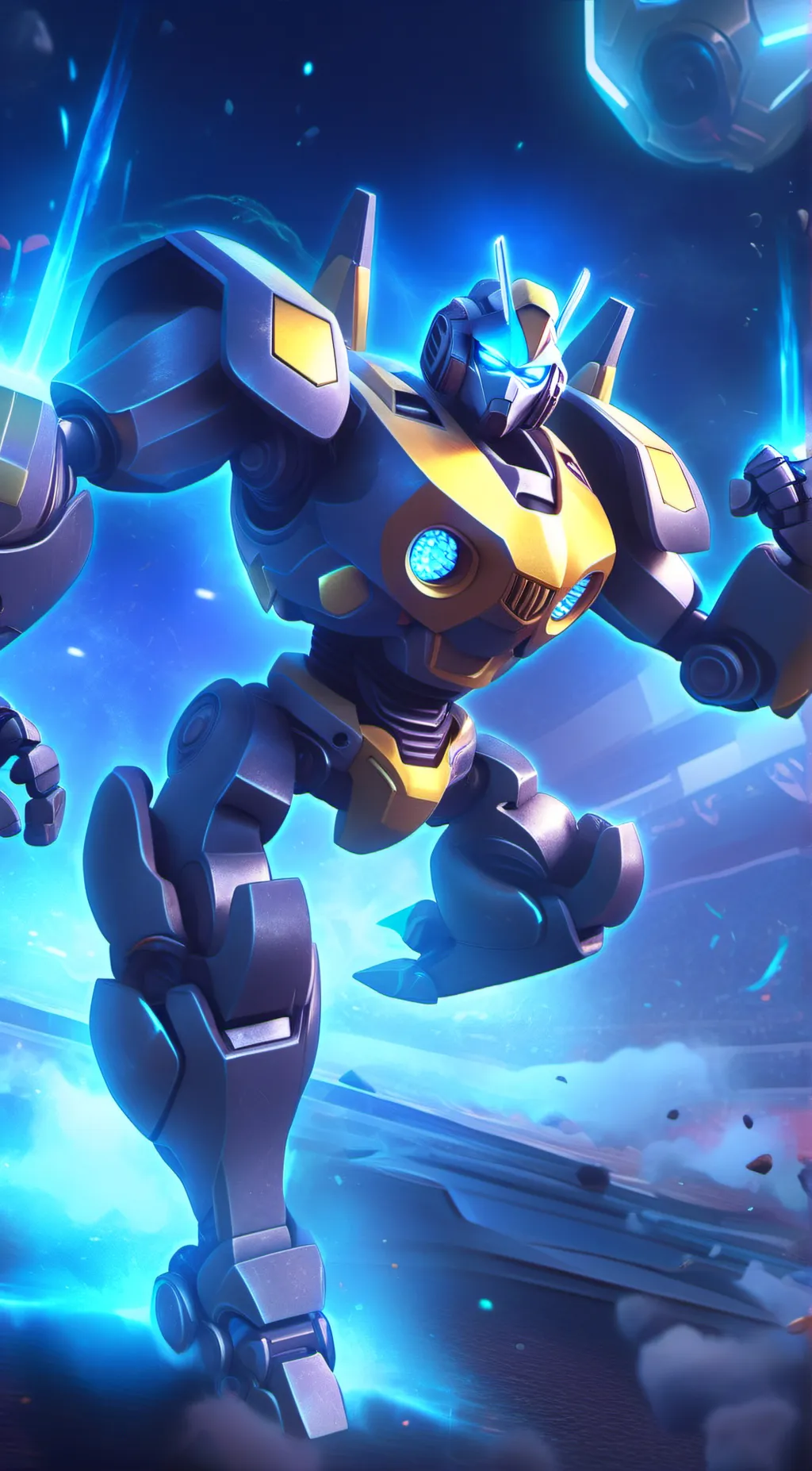 ai character: bumblebee background