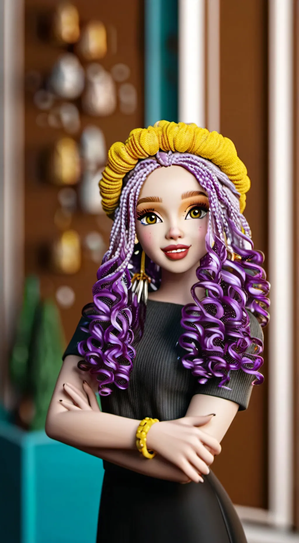 ai character: Ariel  background