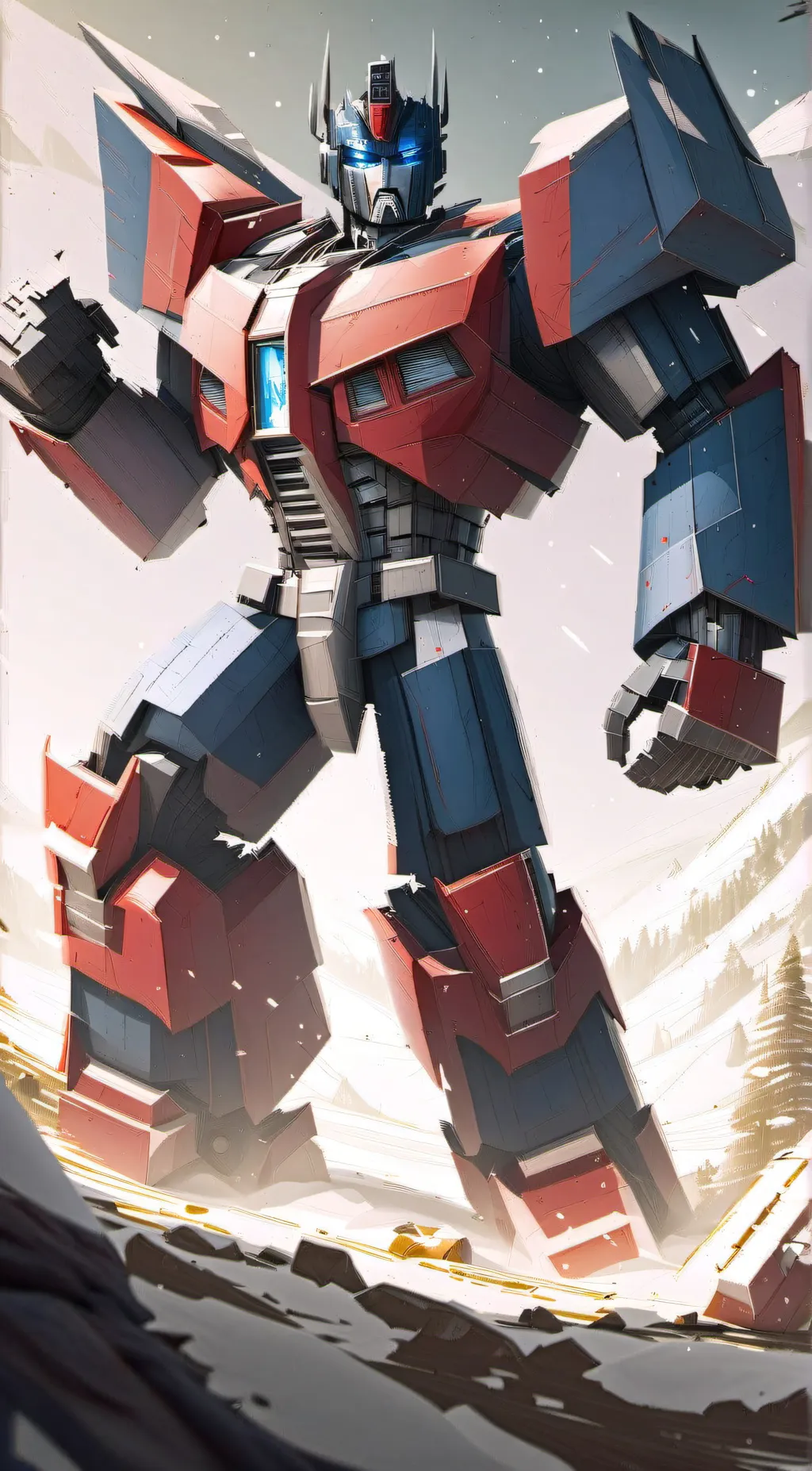 ai character: optimus prime background
