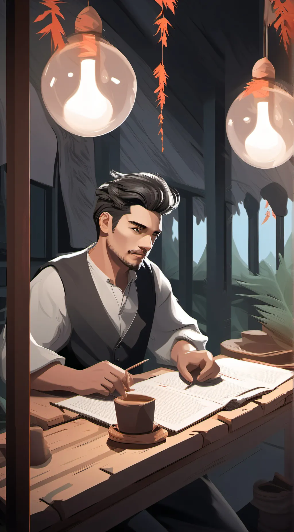 ai character: ethan background