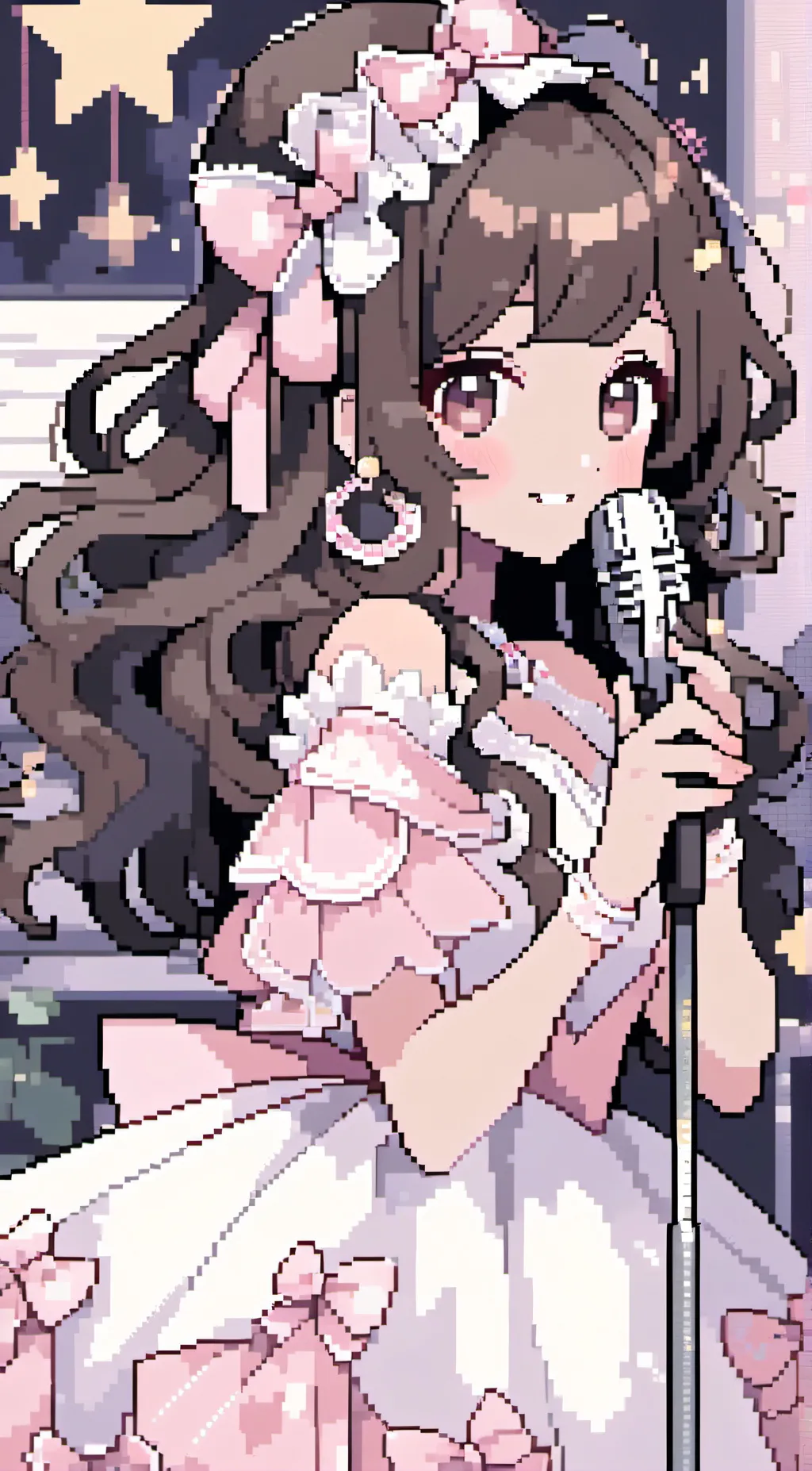 ai character: Sapphire(idol au) background