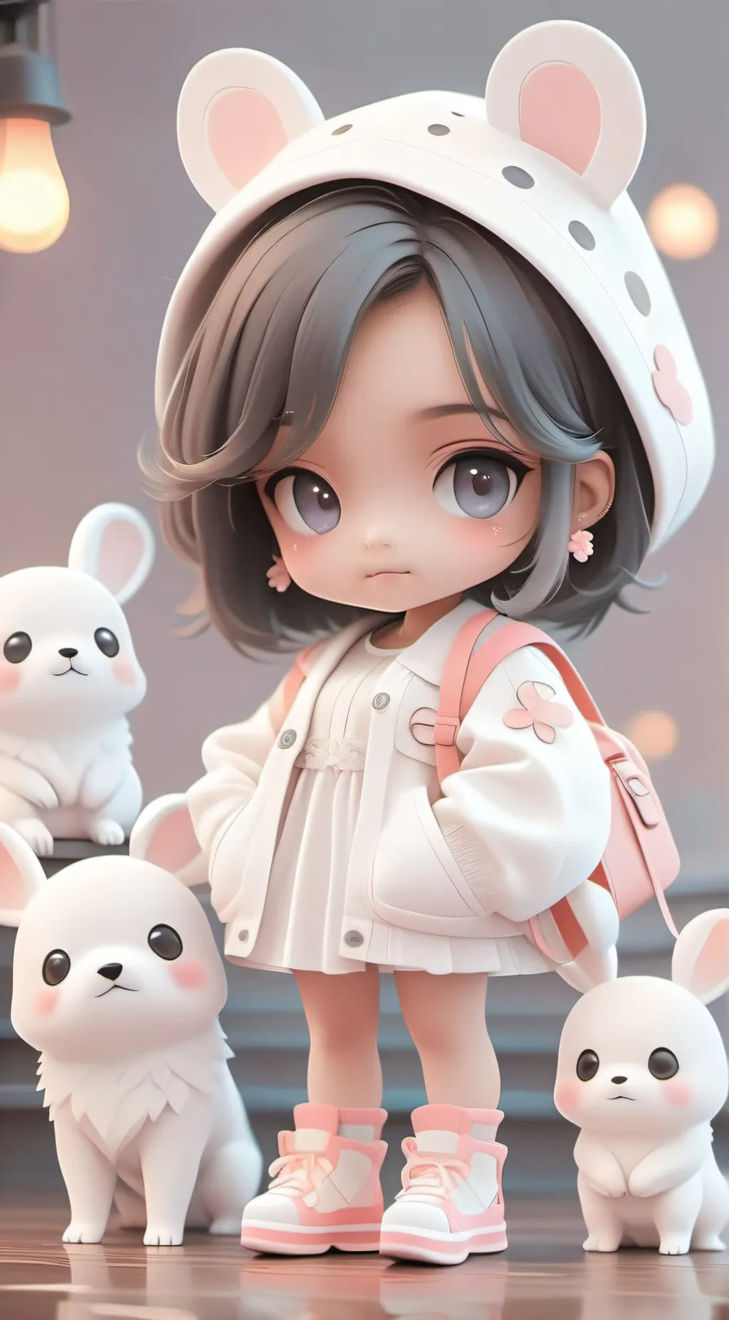 ai character: Sandy background