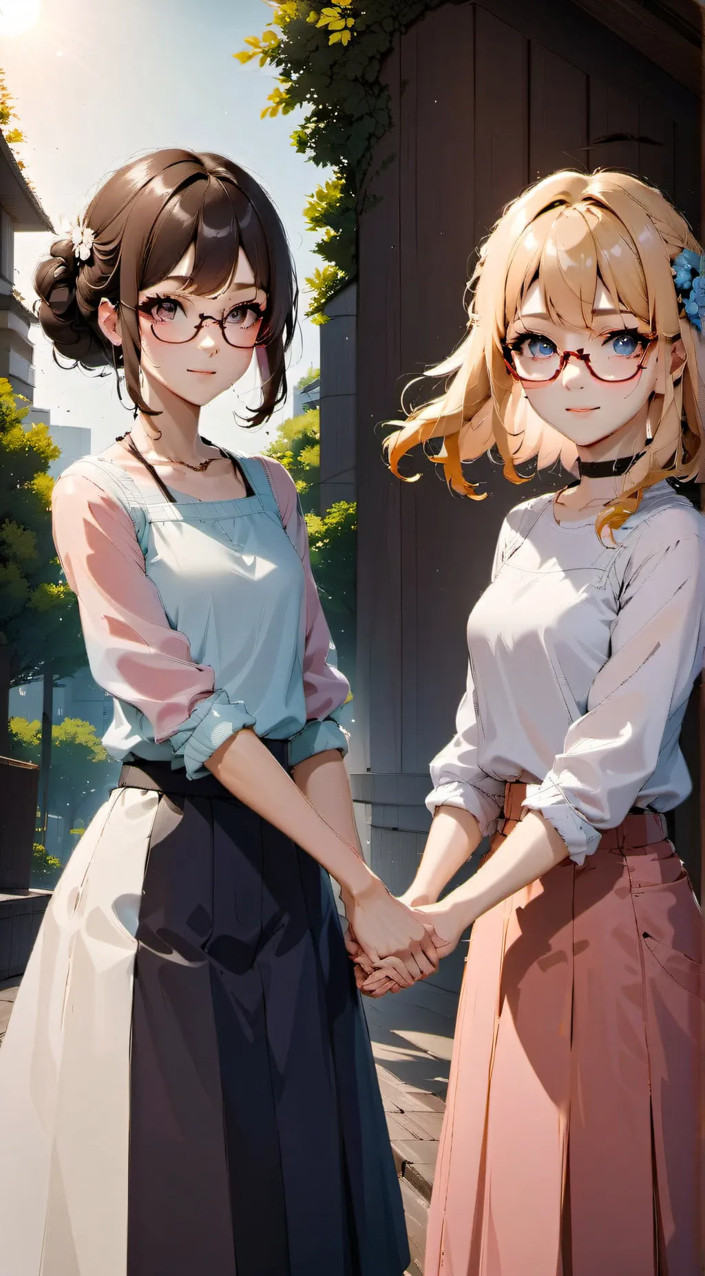 ai character: sophie and Gina background