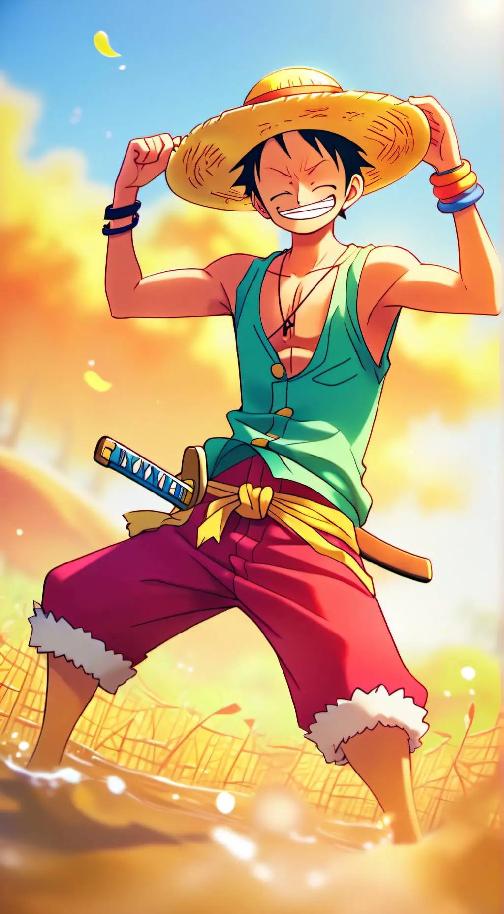 ai character: Straw hat crew. background
