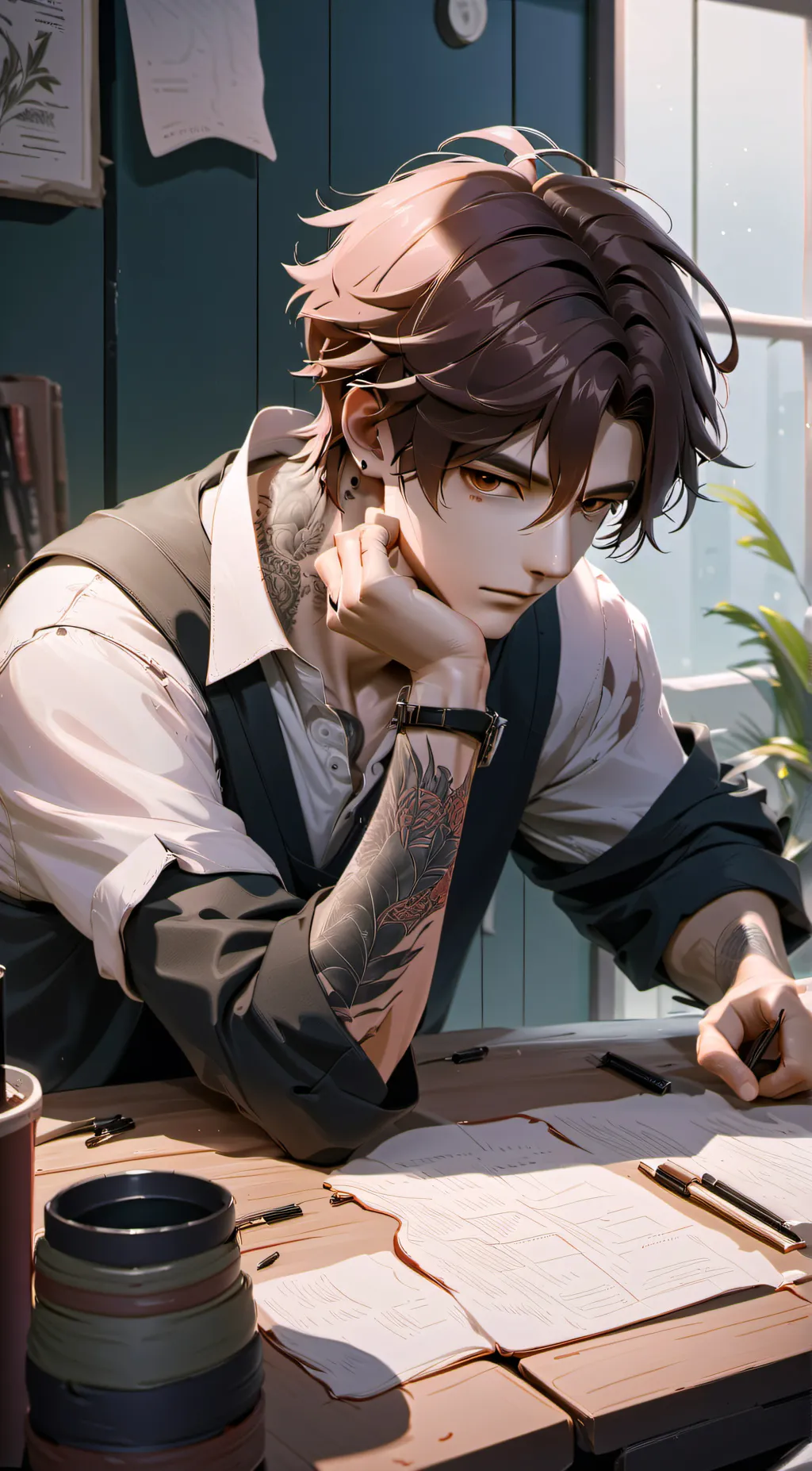 ai character: enzo background