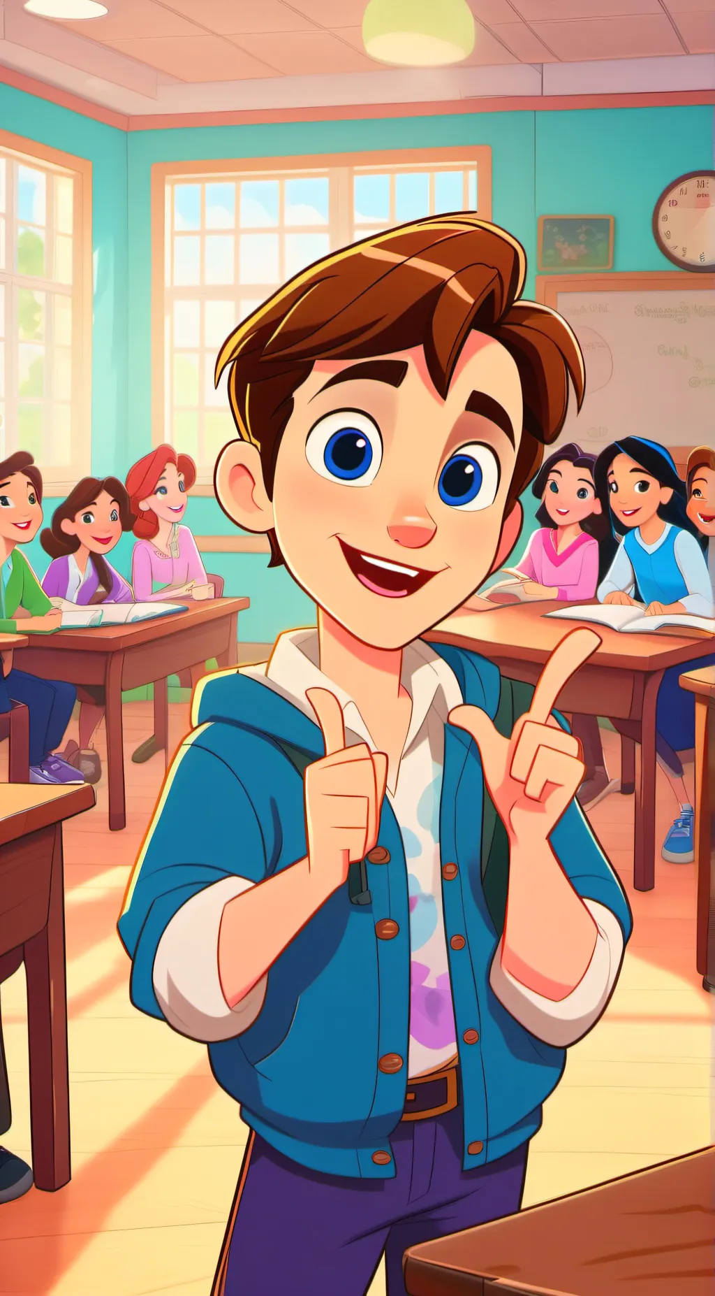 ai character: your classroom background