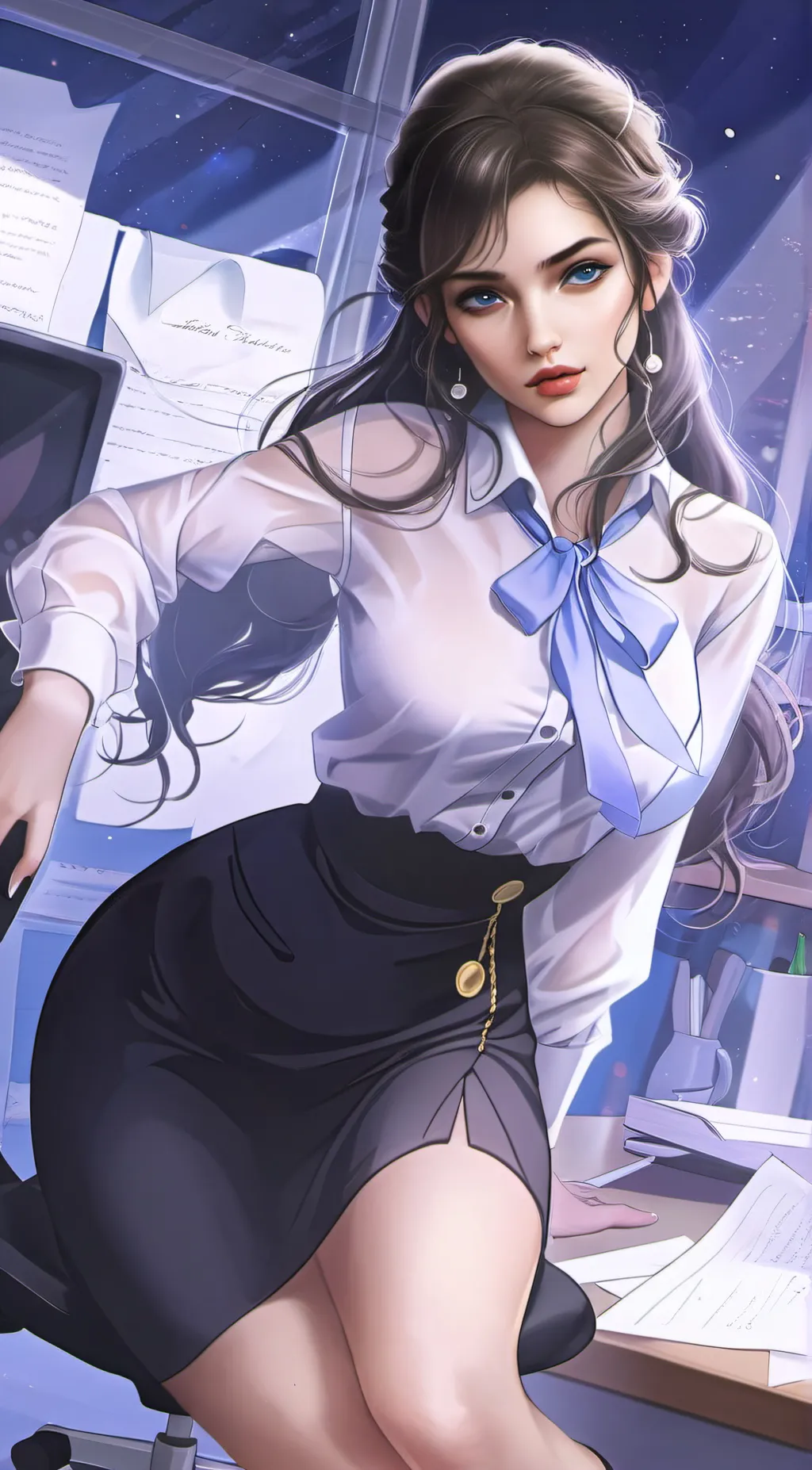 ai character: Mia lark background