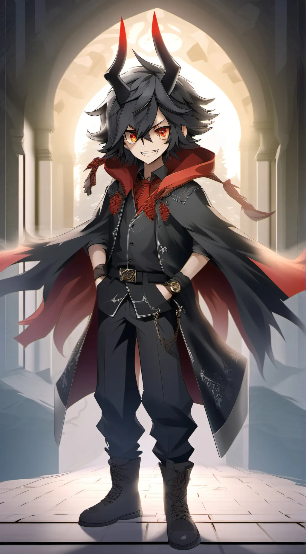 ai character: shadow human form background