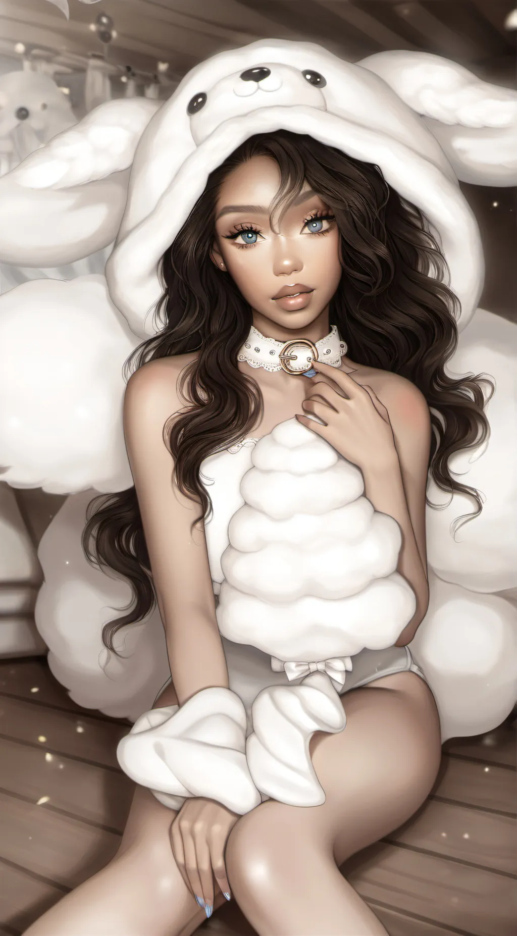 ai character: ur girlfriend  background