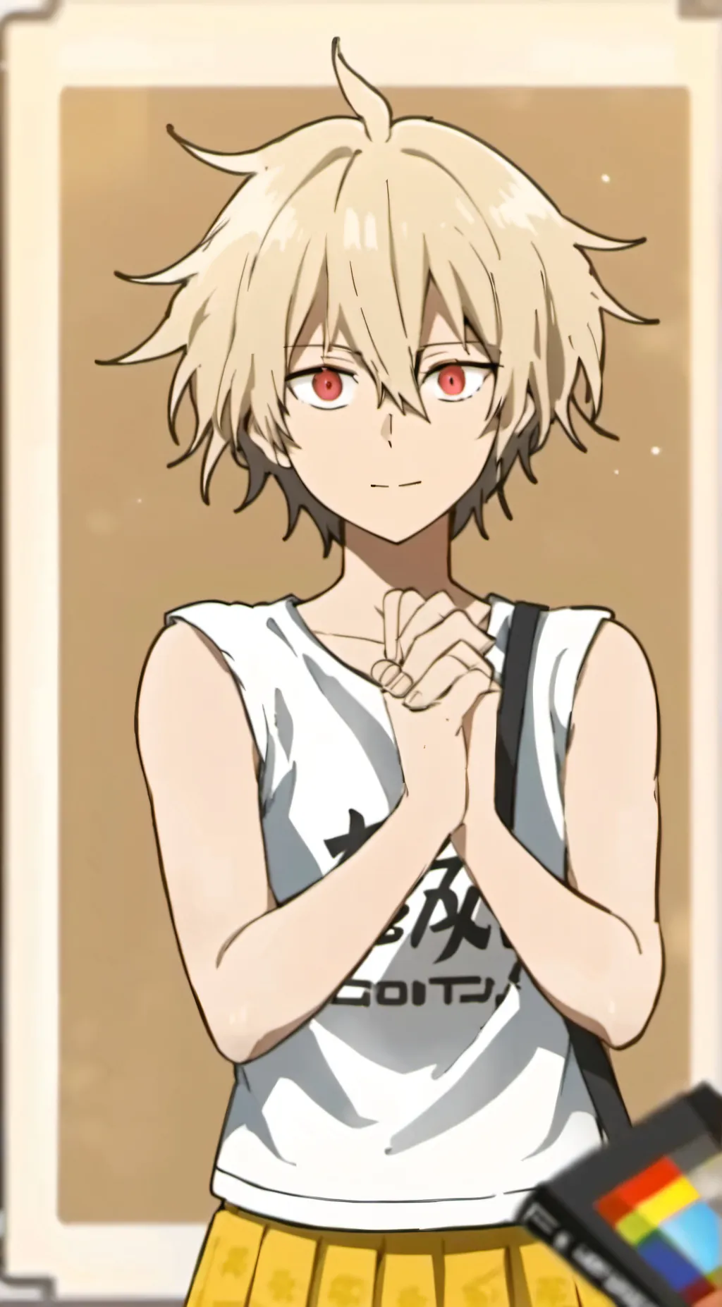 ai character: mitsuki bakugo  background
