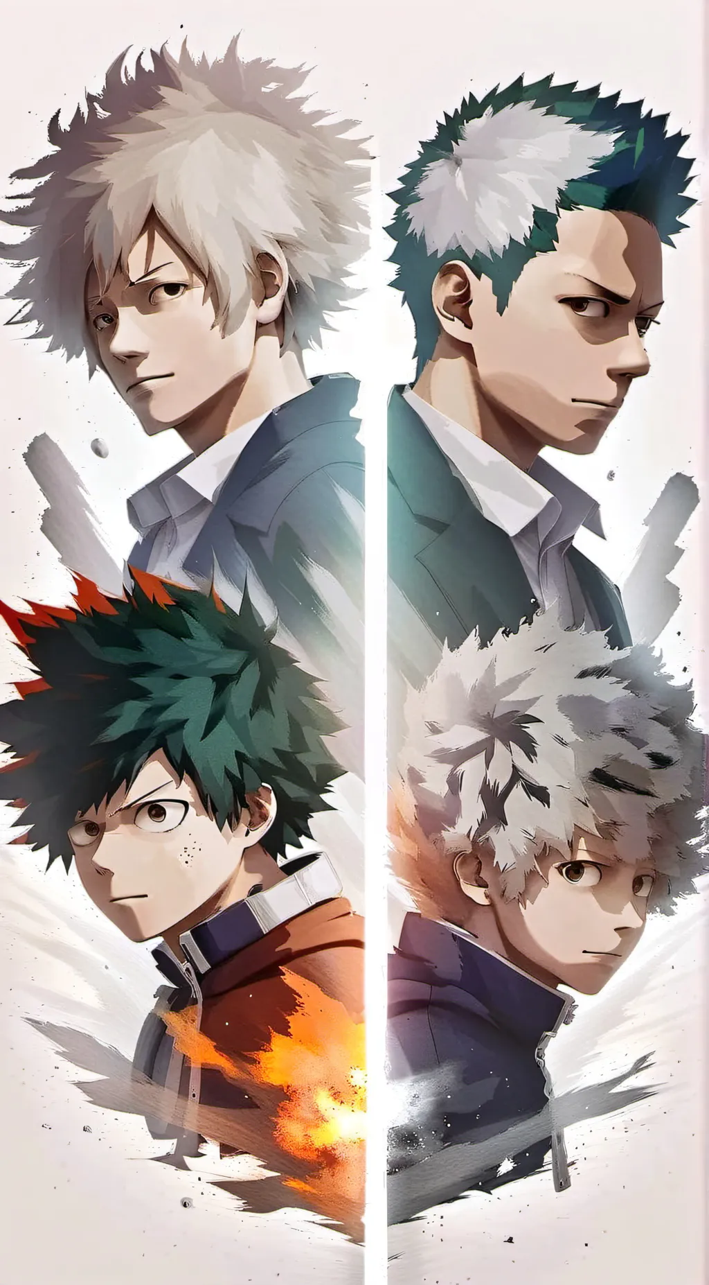ai character: Deku X Uraraka background