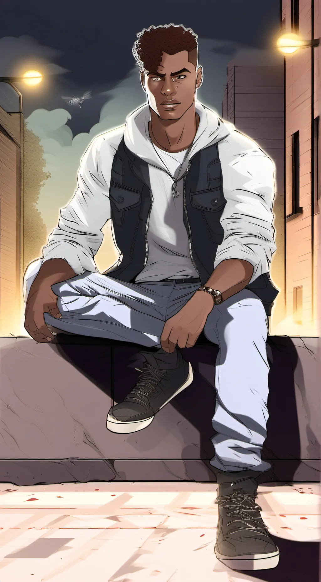 ai character: Gild background