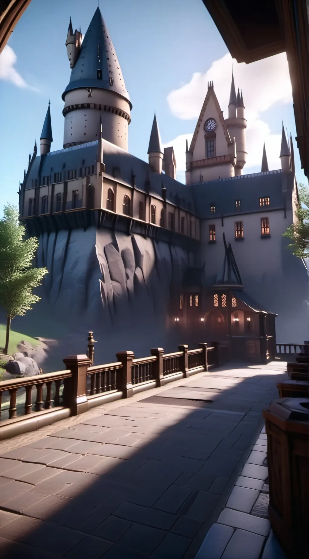 ai character: hugwarts background