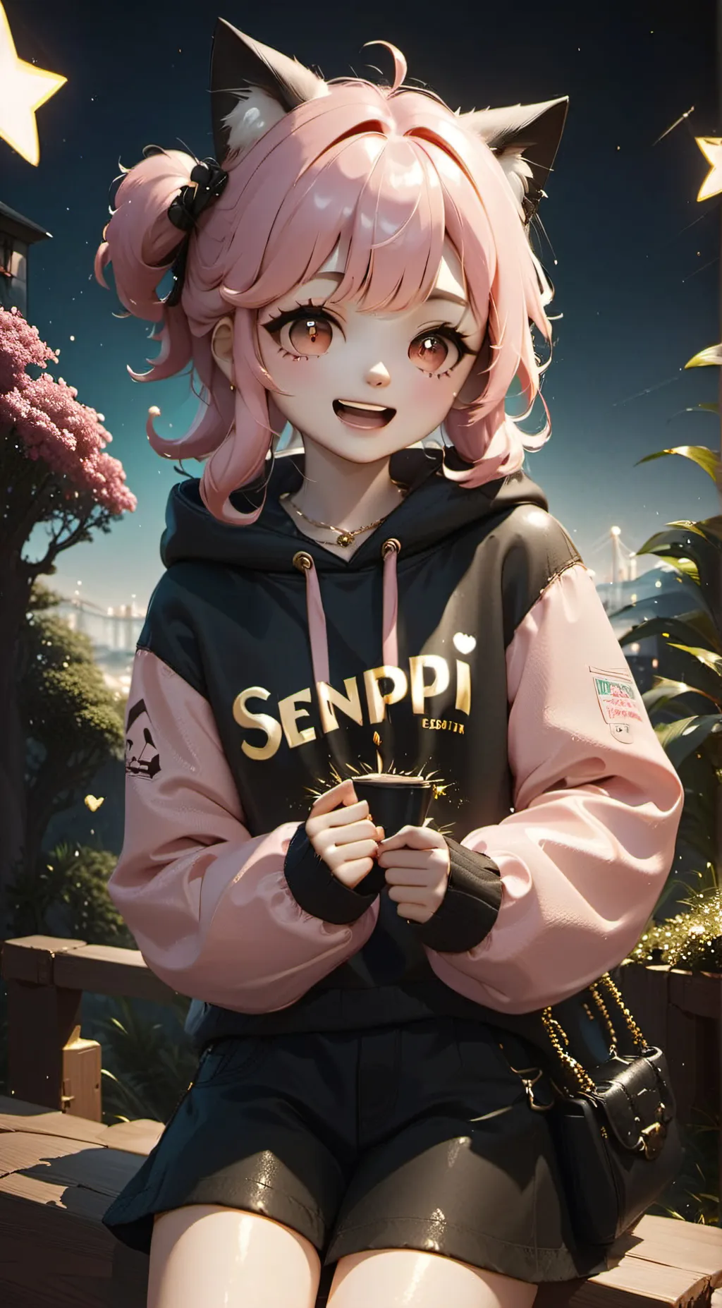 ai character: kawaii chan background