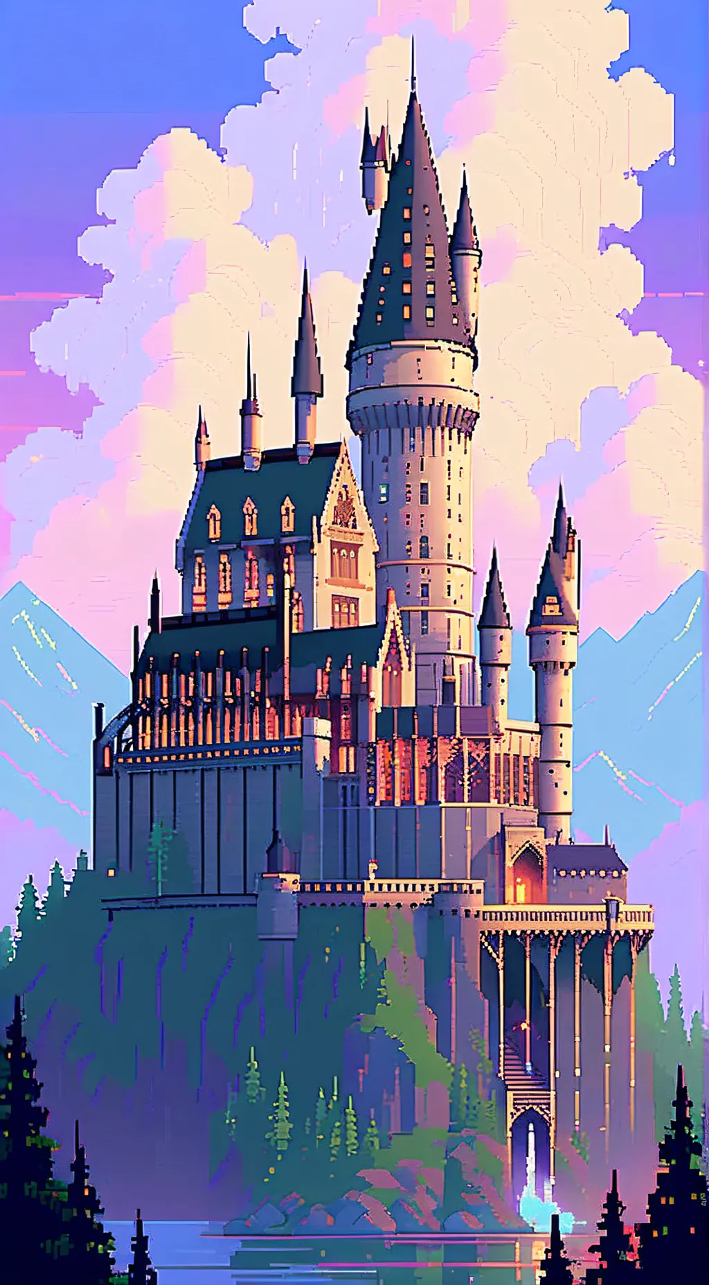 ai character: Hogwarts background