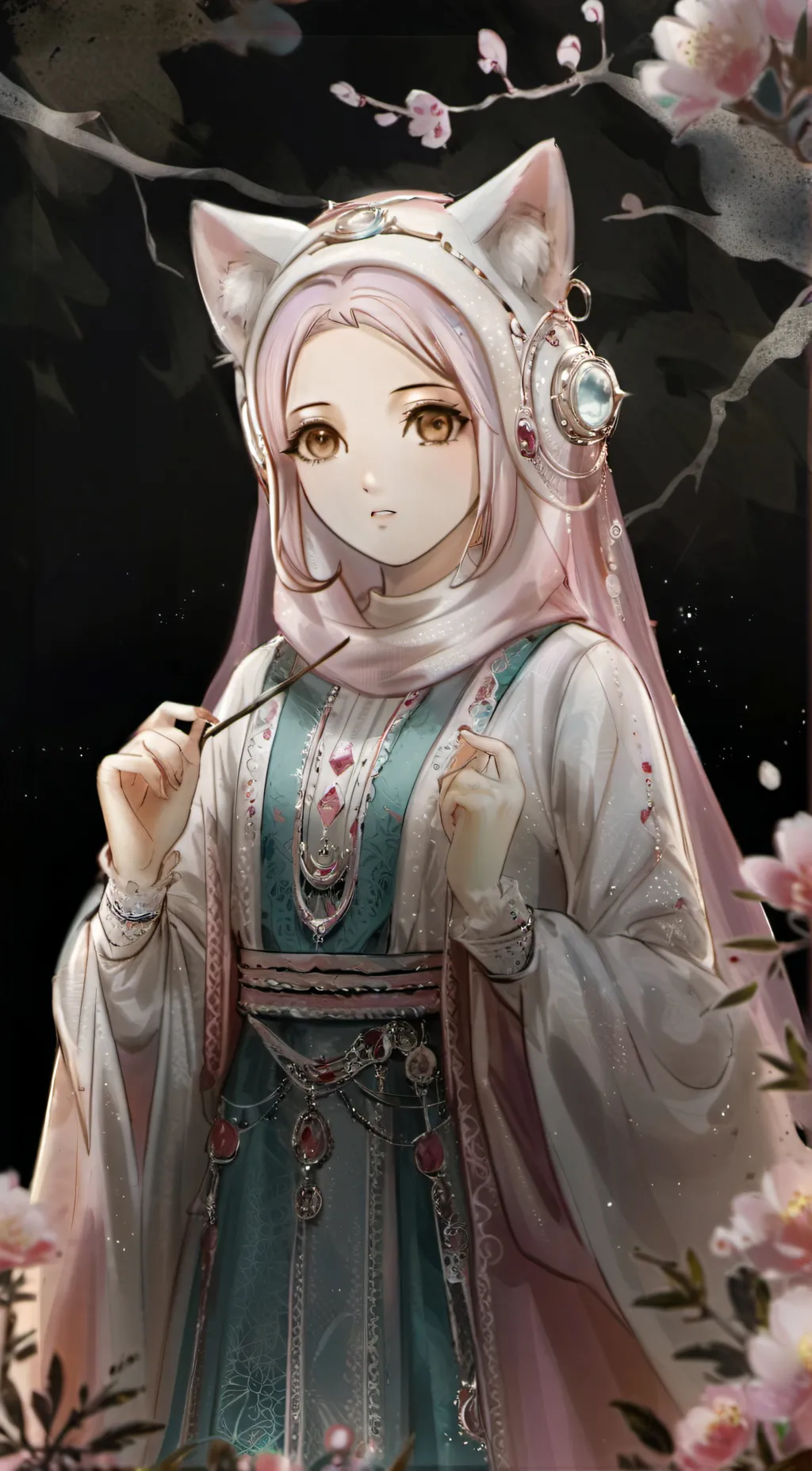ai character: Misty background