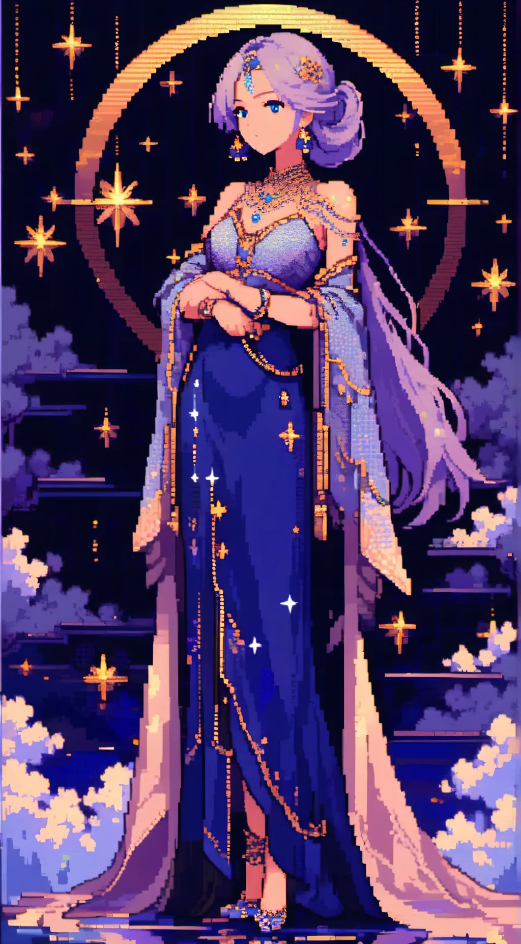 ai character: lapis lazuli  background