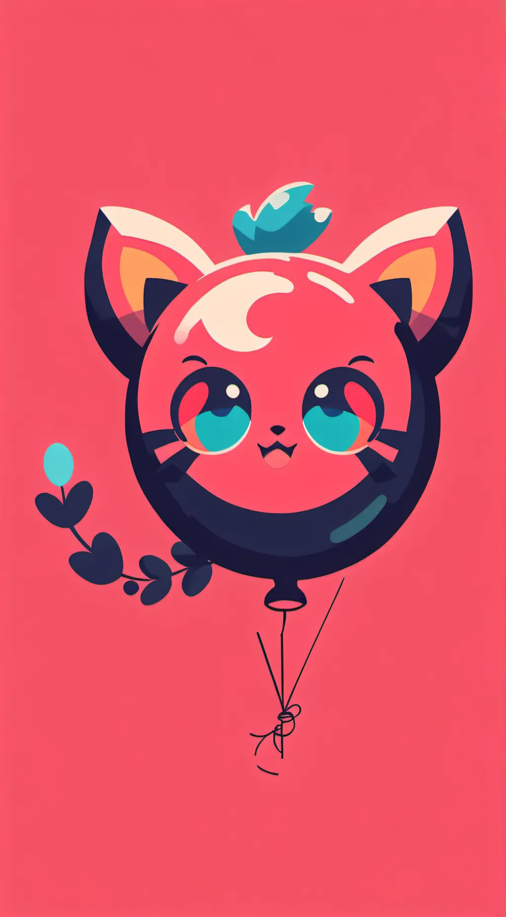 ai character: Jigglypuff balloon background