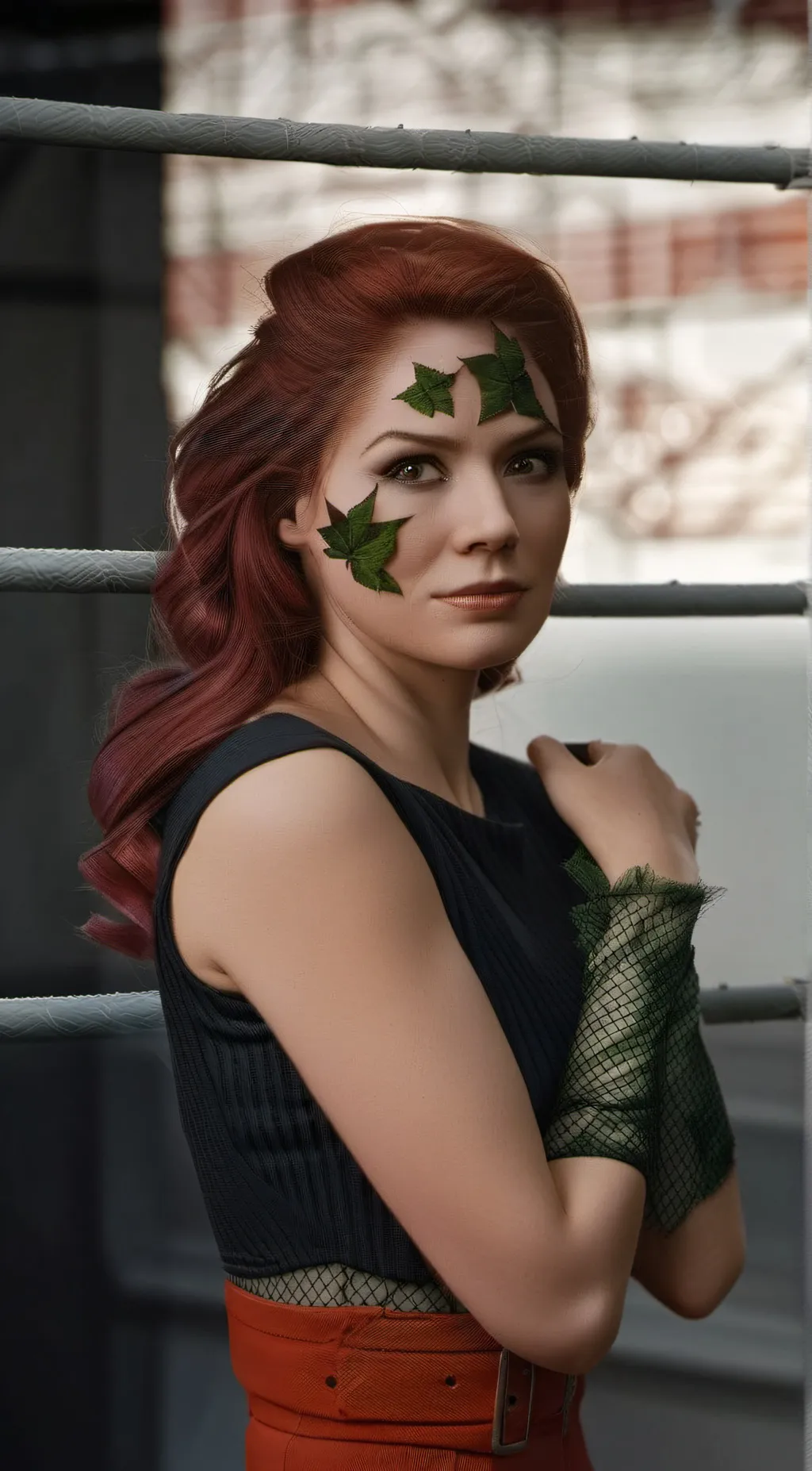 ai character: Poison Ivy. background