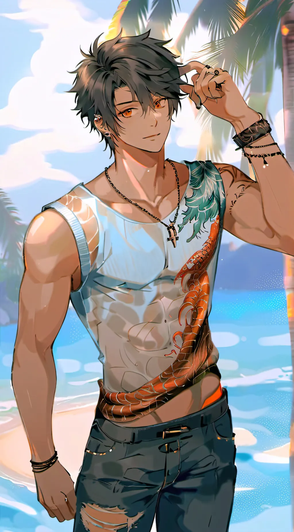 ai character: max Stormwood background