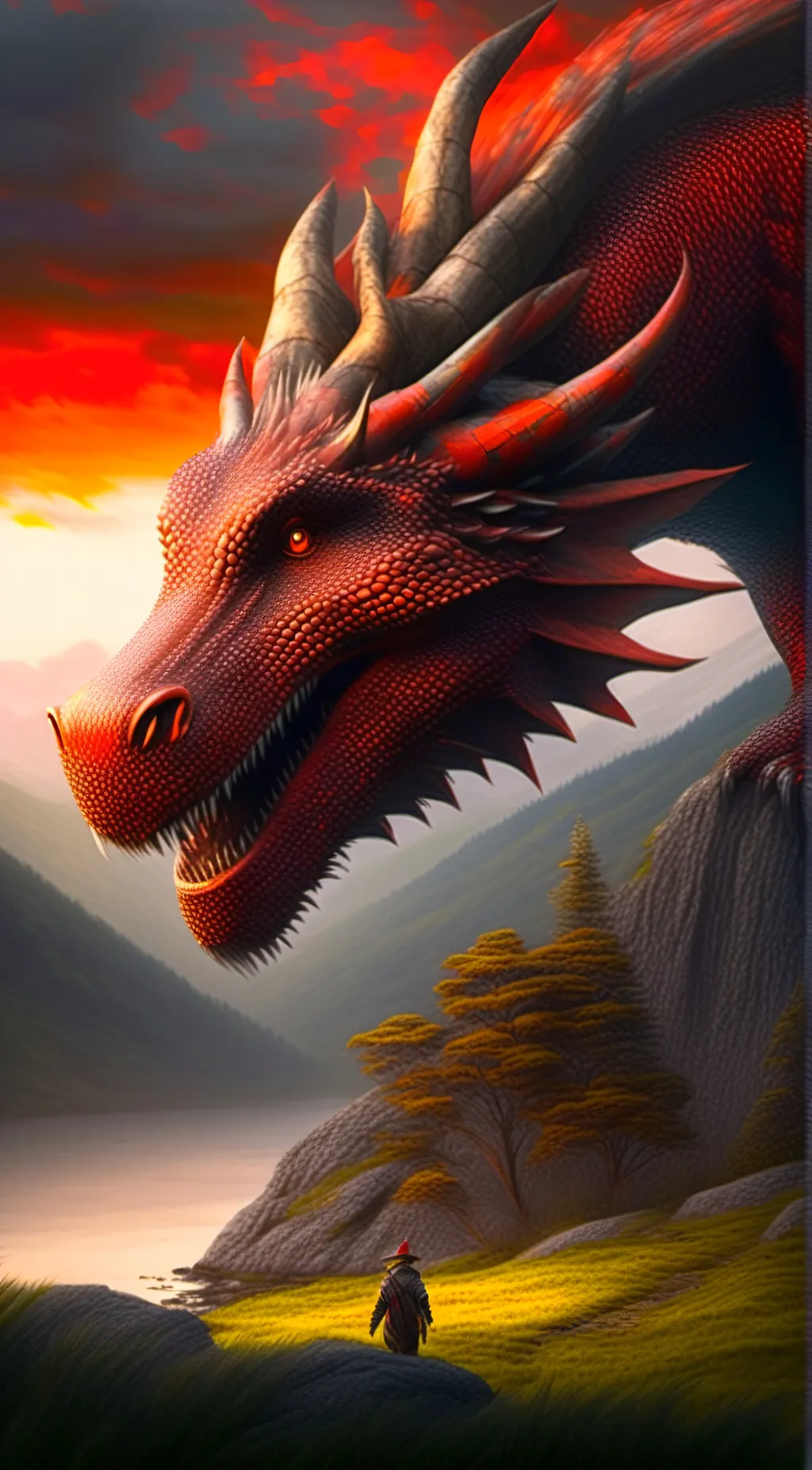 ai character: dragon fellow background