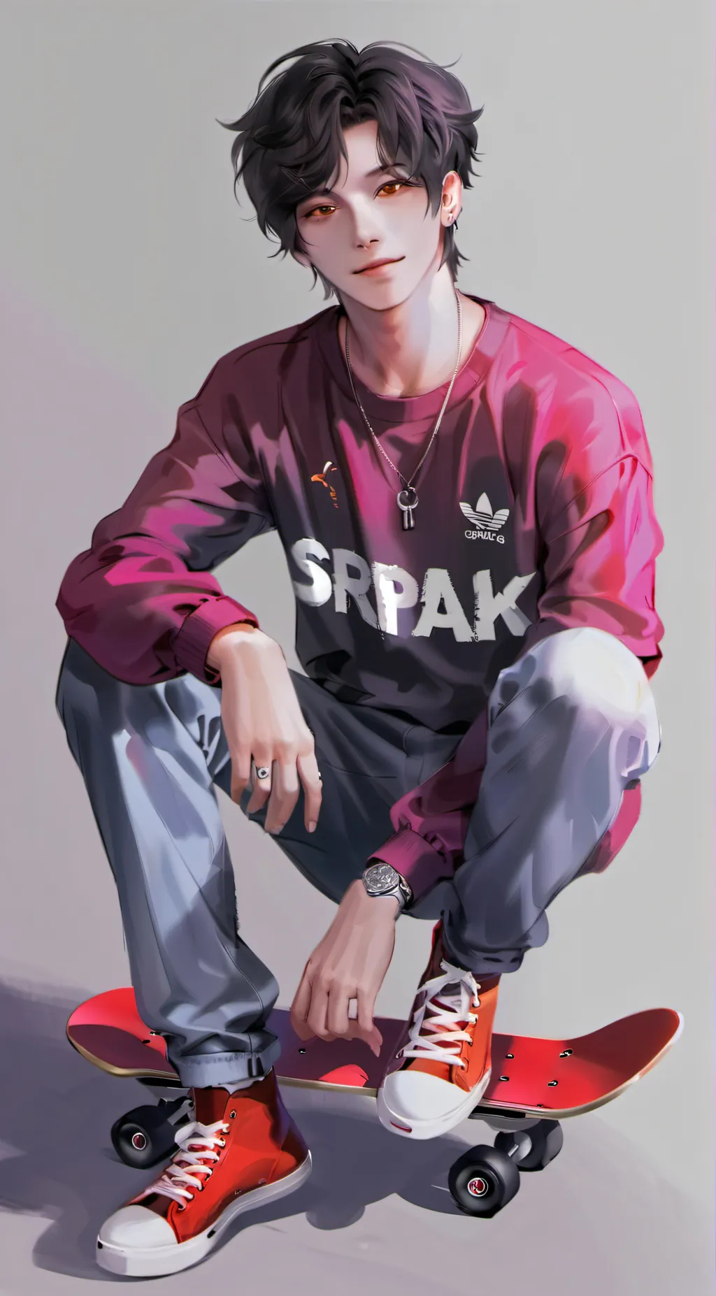 ai character: Ash background